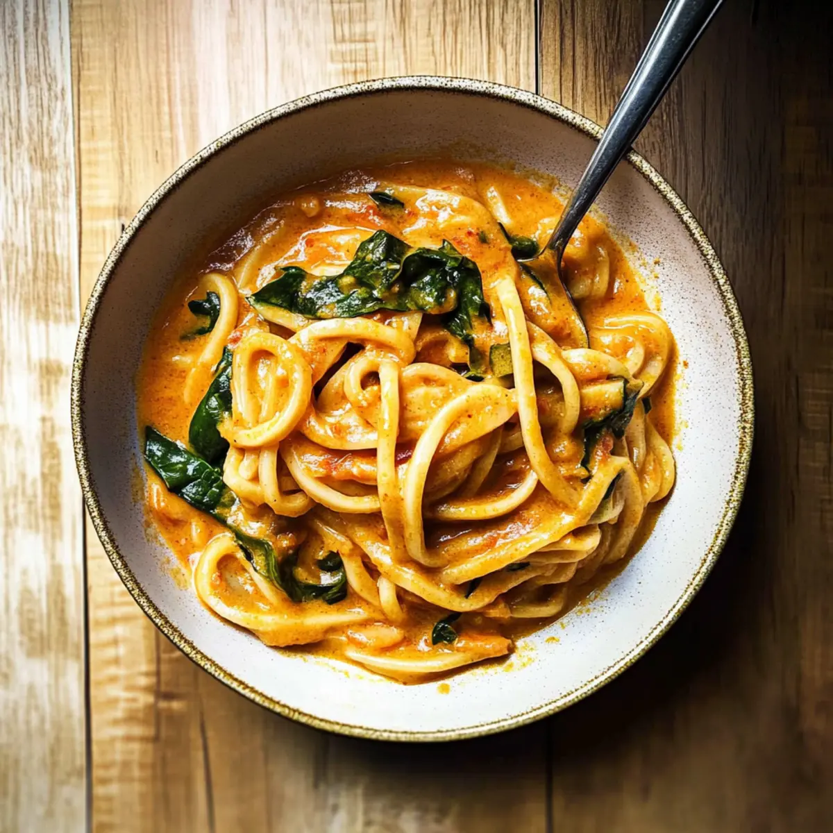 Creamy Thai Red Curry Udon Noodles for a Cozy Night In