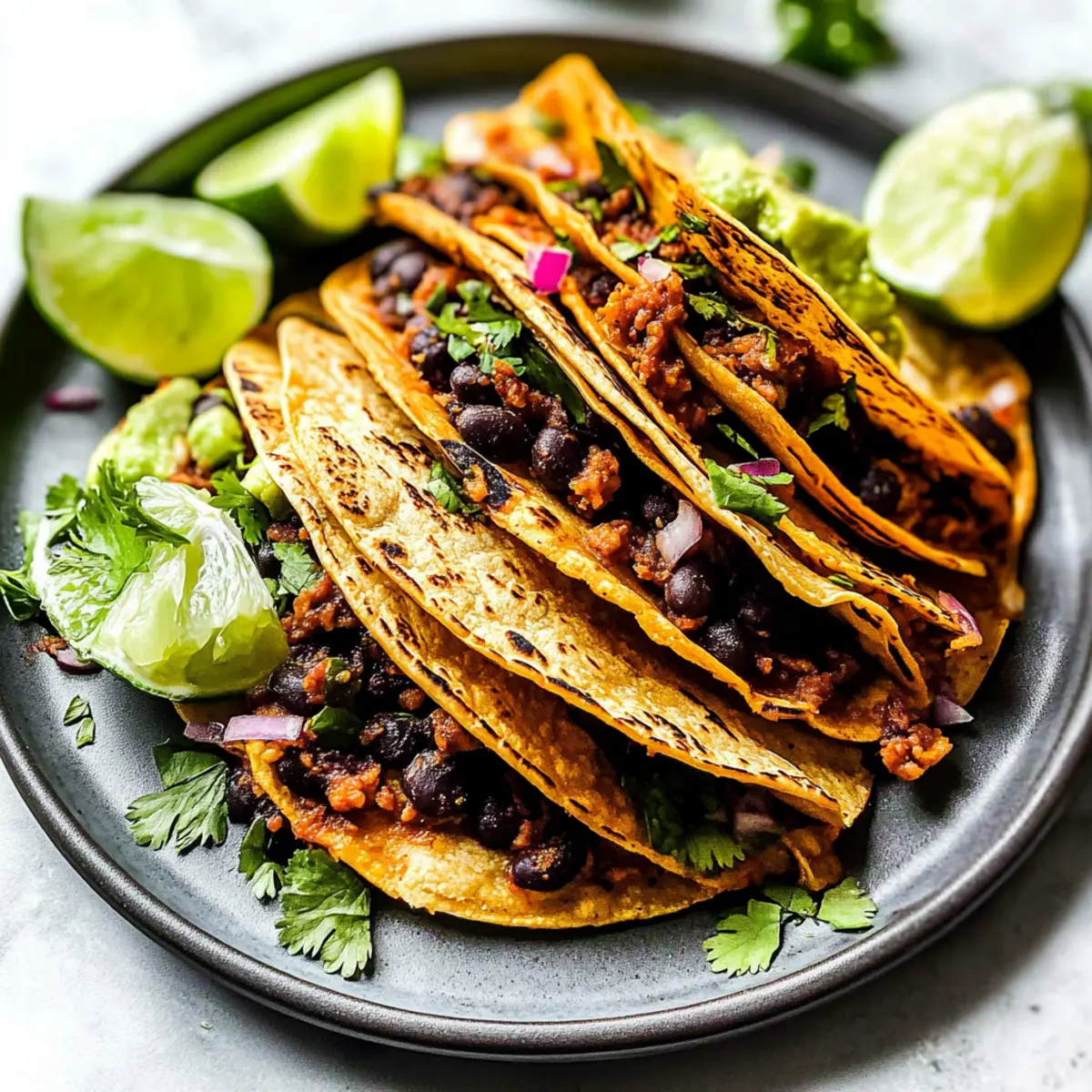 Crispy Black Bean Tacos: Crunchy Flavor in Every Bite