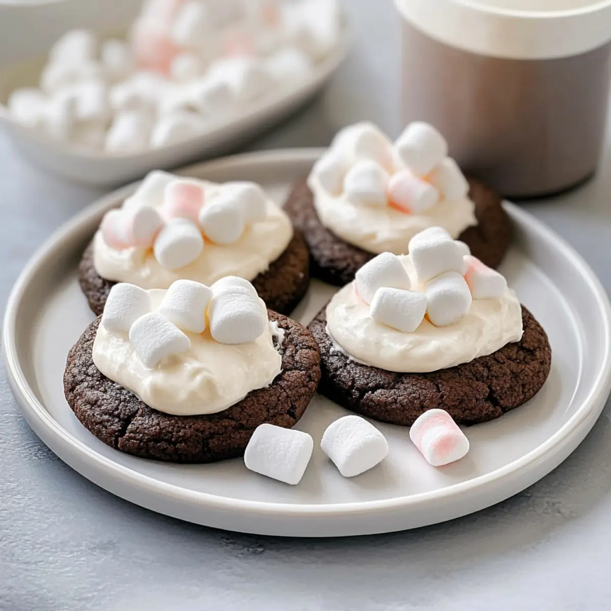 Irresistibly Gooey Cocoa Cookies with Marshmallow Buttercream