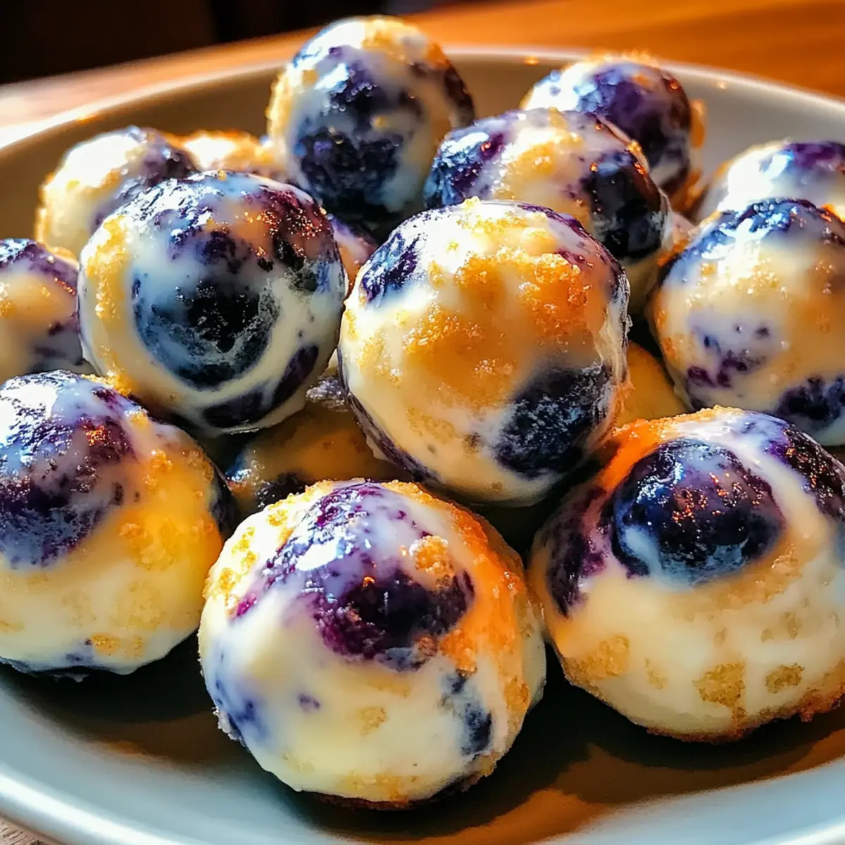 Lemon Blueberry Cottage Cheese Protein Bites for Energized Snacking