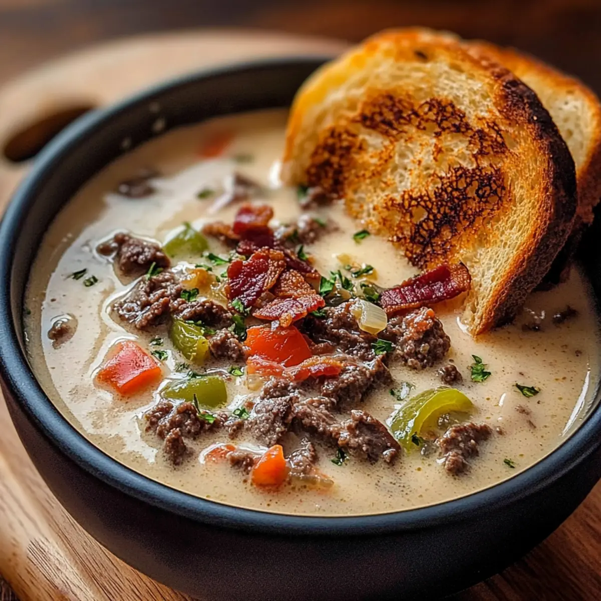 Cozy One-Pot Philly Cheesesteak Soup for Easy Comfort Meals