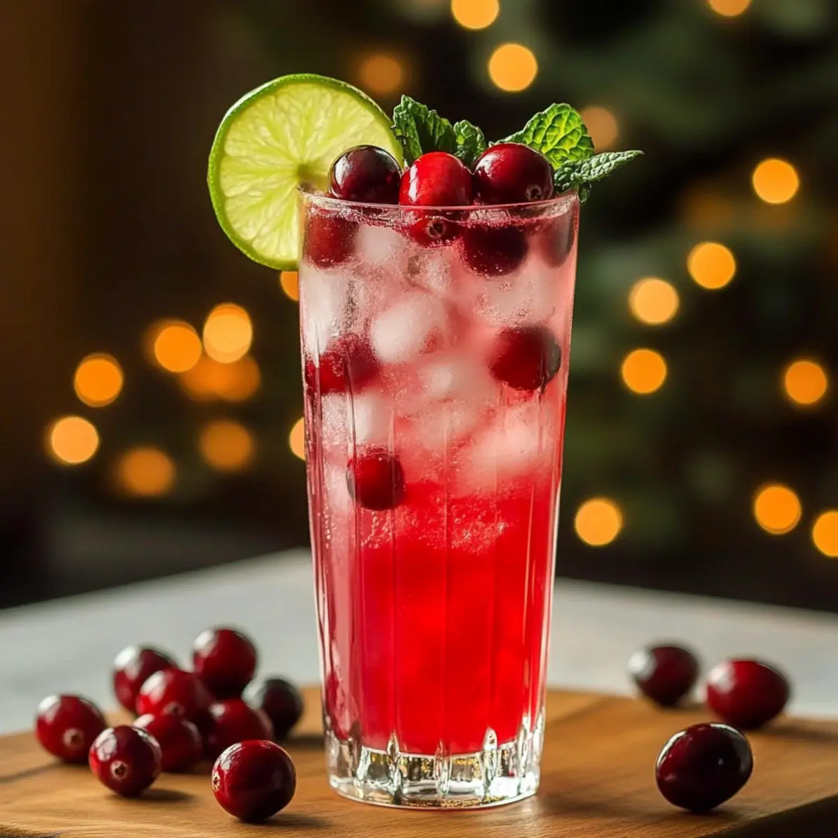 Vanilla Cranberry Crush Mocktail That's Perfectly Refreshing