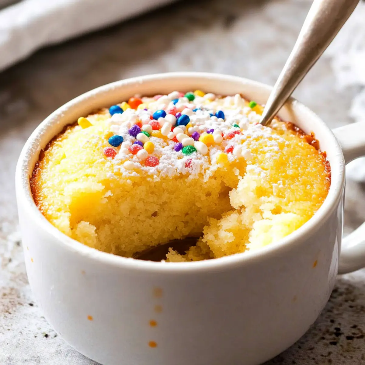 Deliciously Easy Vanilla Mug Cake in Just 5 Minutes