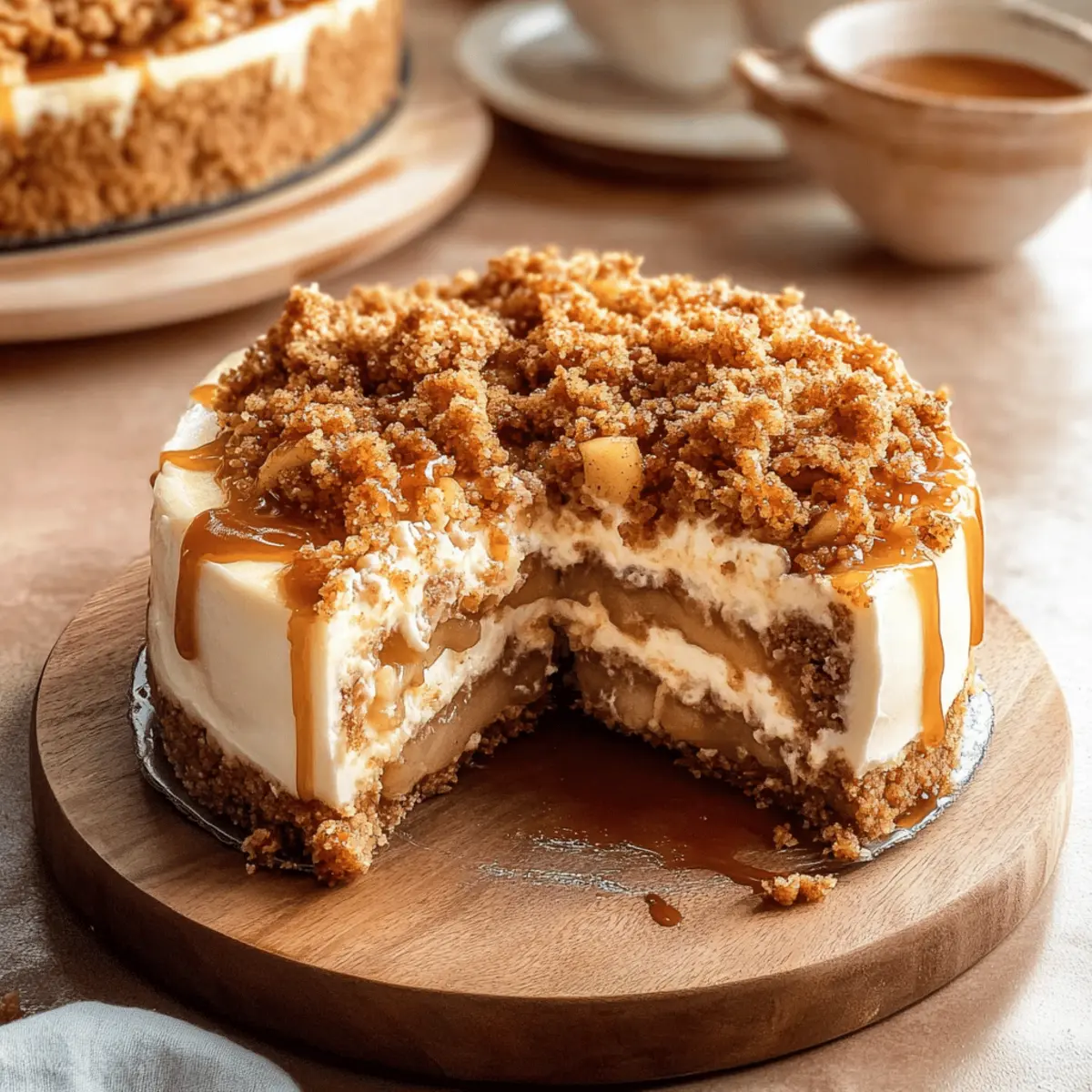 Irresistible Apple Crumble Cheesecake to Satisfy Your  Cravings
