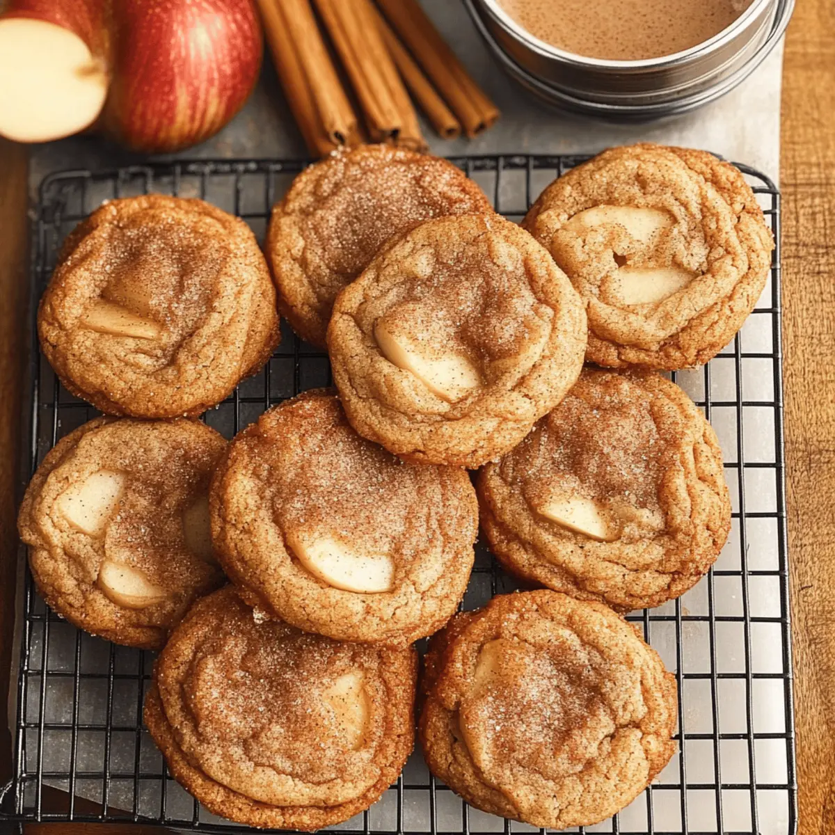 Caramelized Apple Snickerdoodles for Cozy Fall Munching
