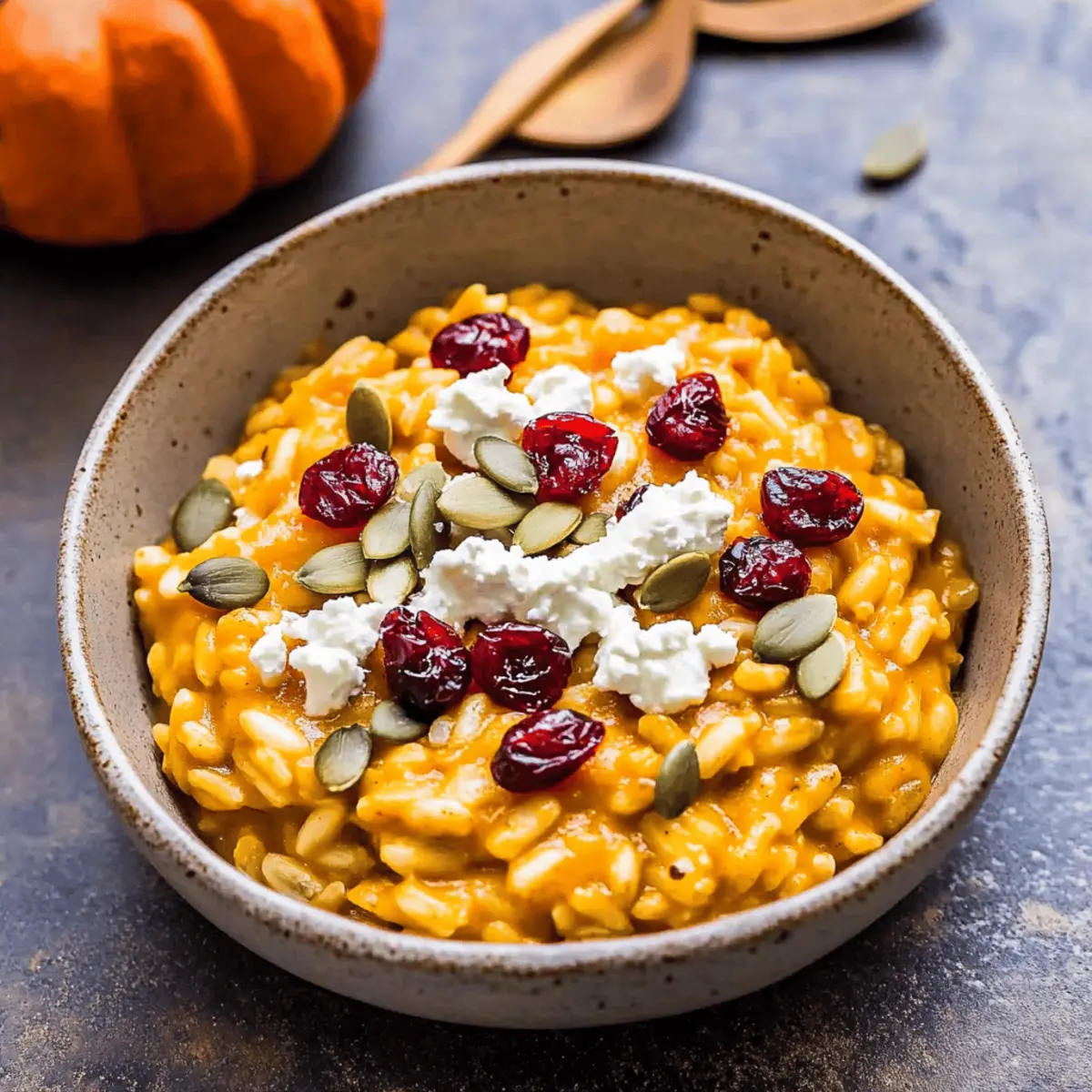 Creamy Baked Pumpkin Goat Cheese Risotto for Cozy Nights