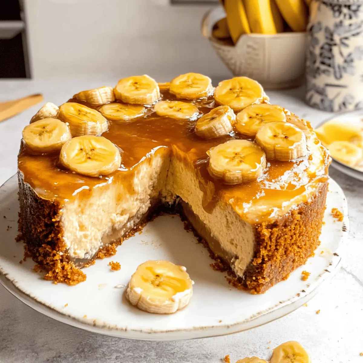 Decadent Bananas Foster Cheesecake With a Dreamy Twist
