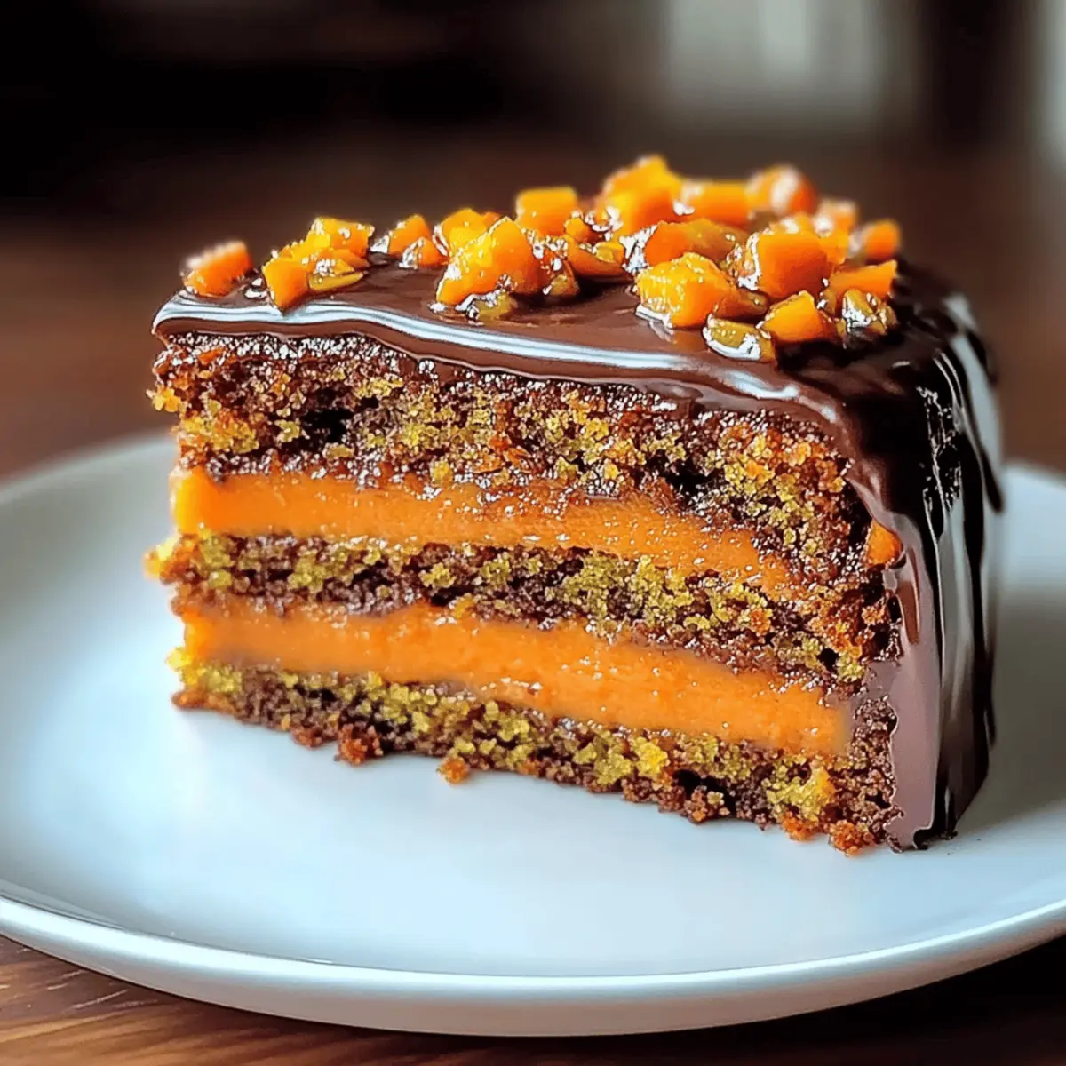 Irresistible Brazilian Carrot Cake with Chocolate Frosting
