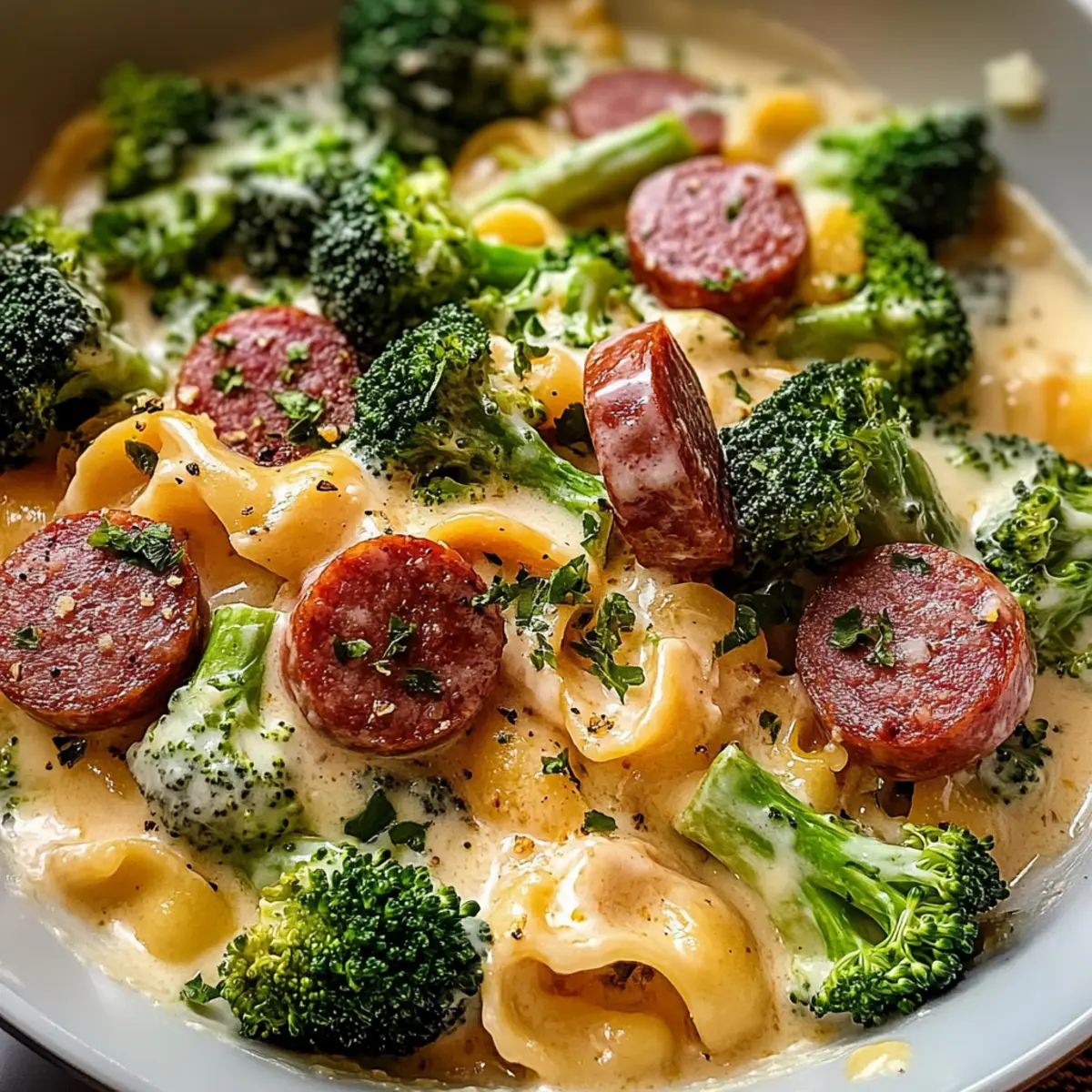 Creamy Kielbasa Broccoli Skillet: Quick Comfort in One Pan