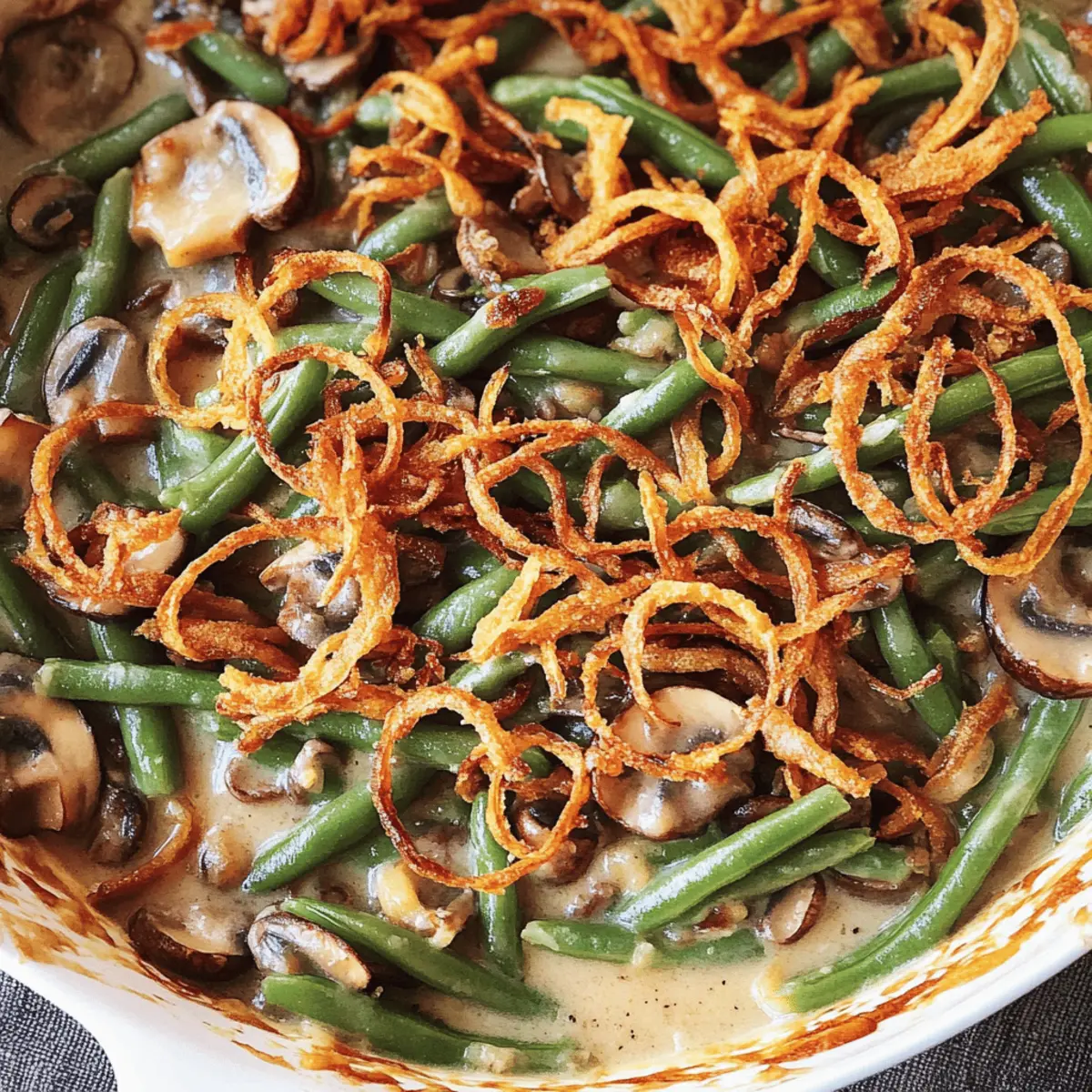 Homemade Green Bean Casserole That's Comfort Food Bliss