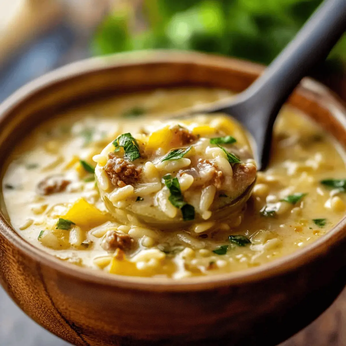 Comforting Orzo Stuffed Banana Peppers Soup for Cozy Nights