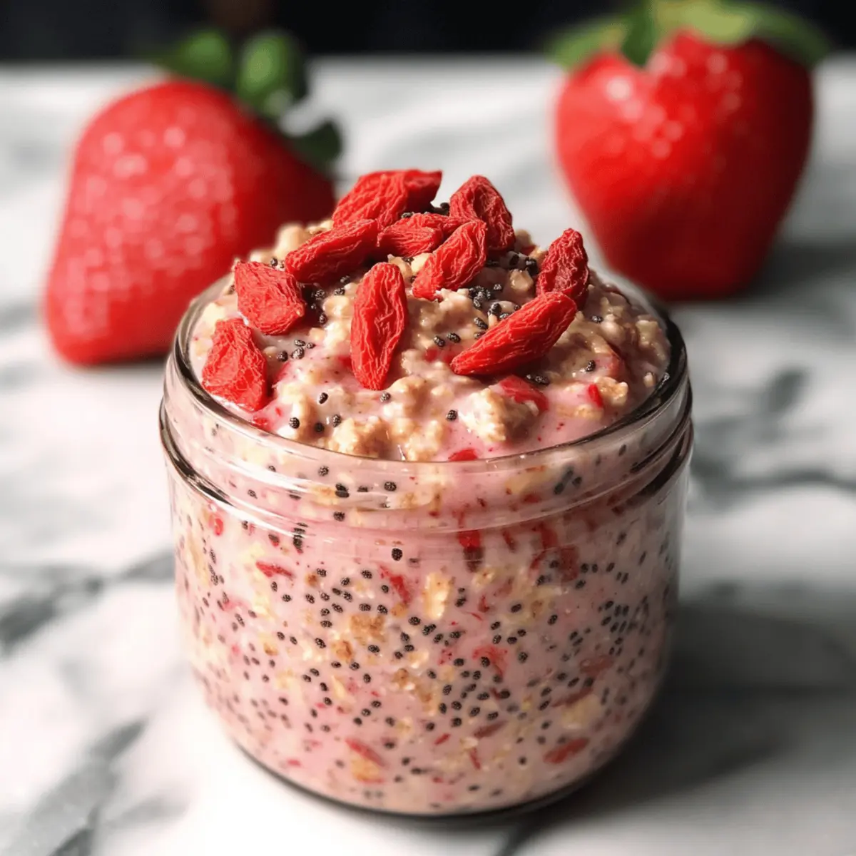Strawberries and Cream Overnight Oats