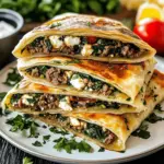 Turkish Gozleme with Lamb