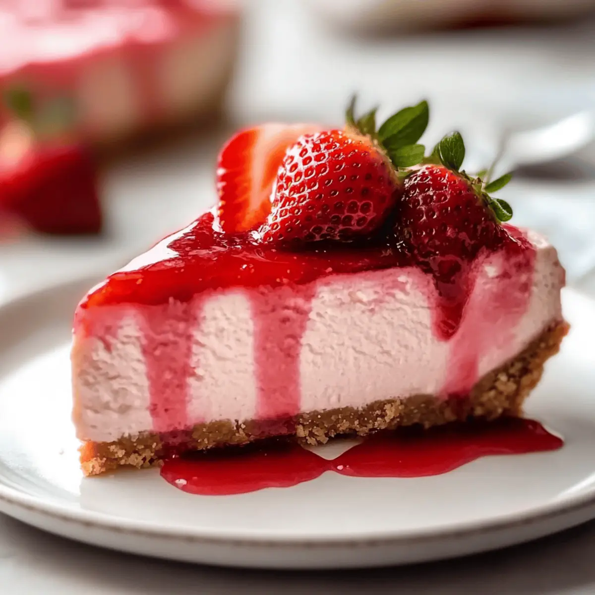 Velvet Strawberry Cheesecake: Creamy Bliss for Any Occasion