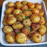 Crispy Parmesan Crusted Baby Potatoes