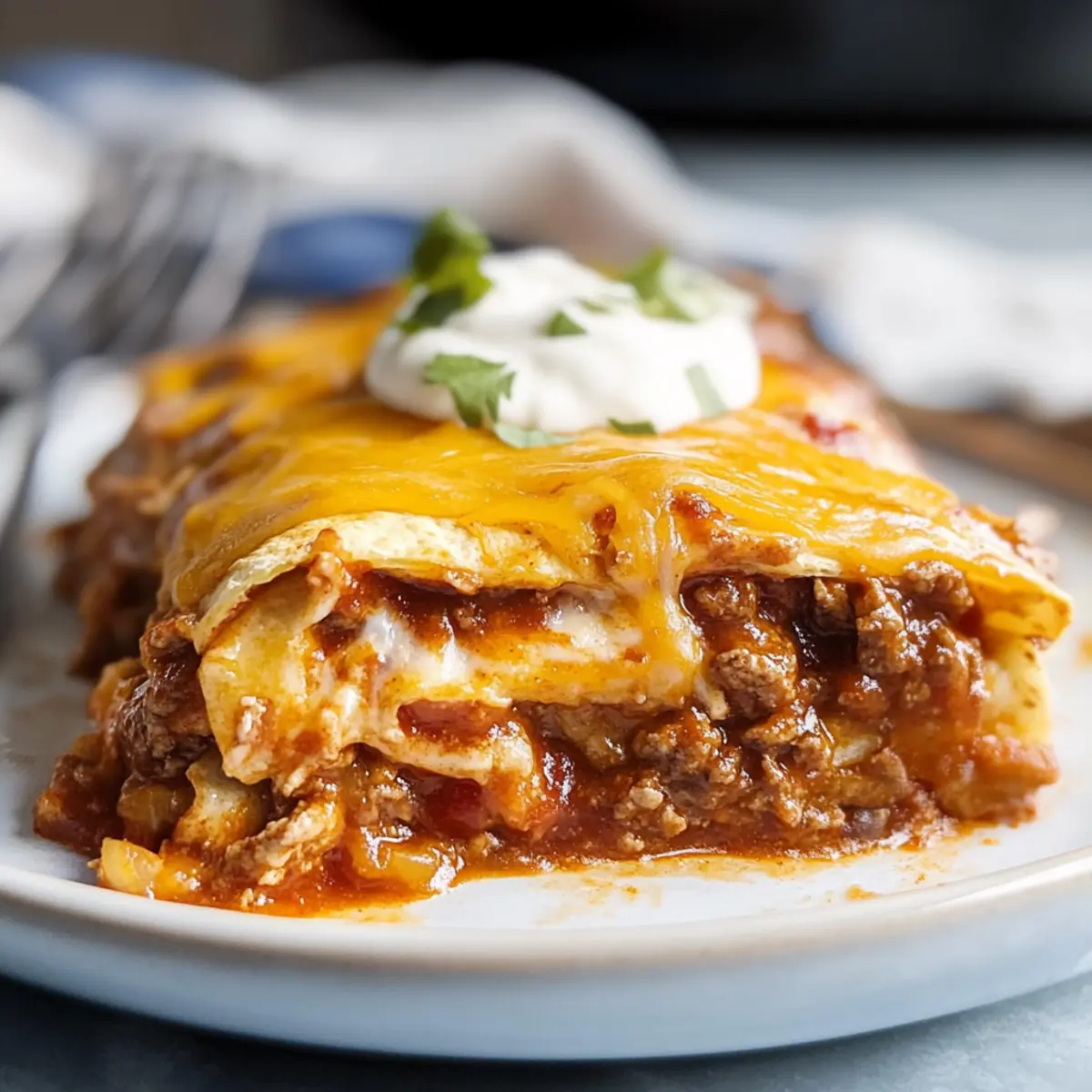 Delicious Dutch Oven Beef Enchilada Casserole for Cozy Nights
