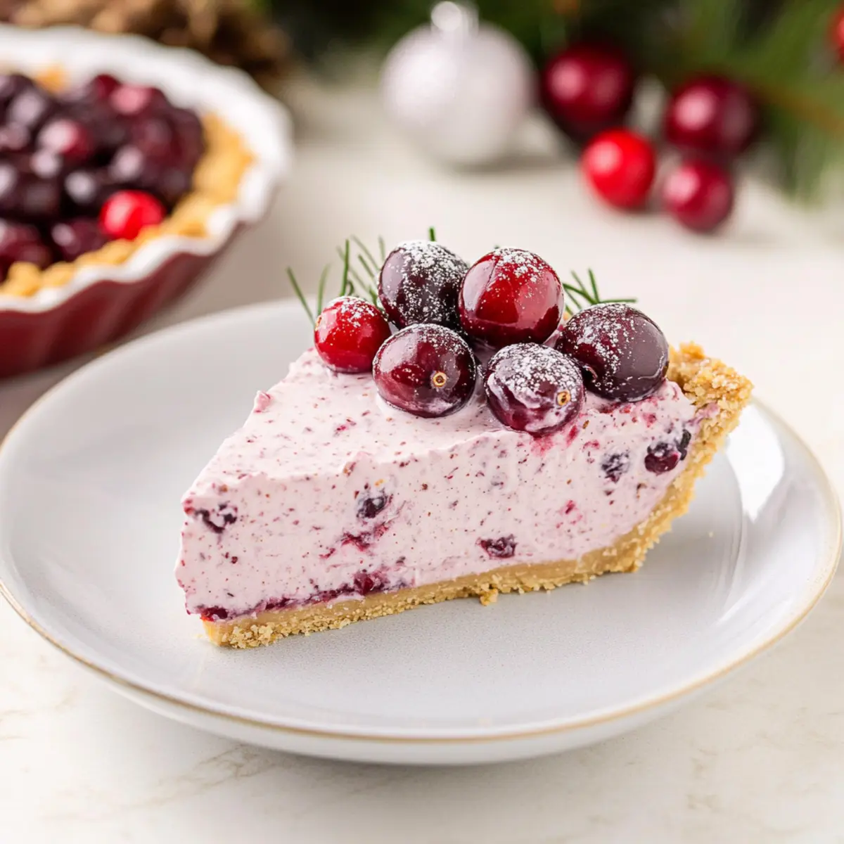 No Bake Cranberry Pie: Your Easy Holiday Showstopper