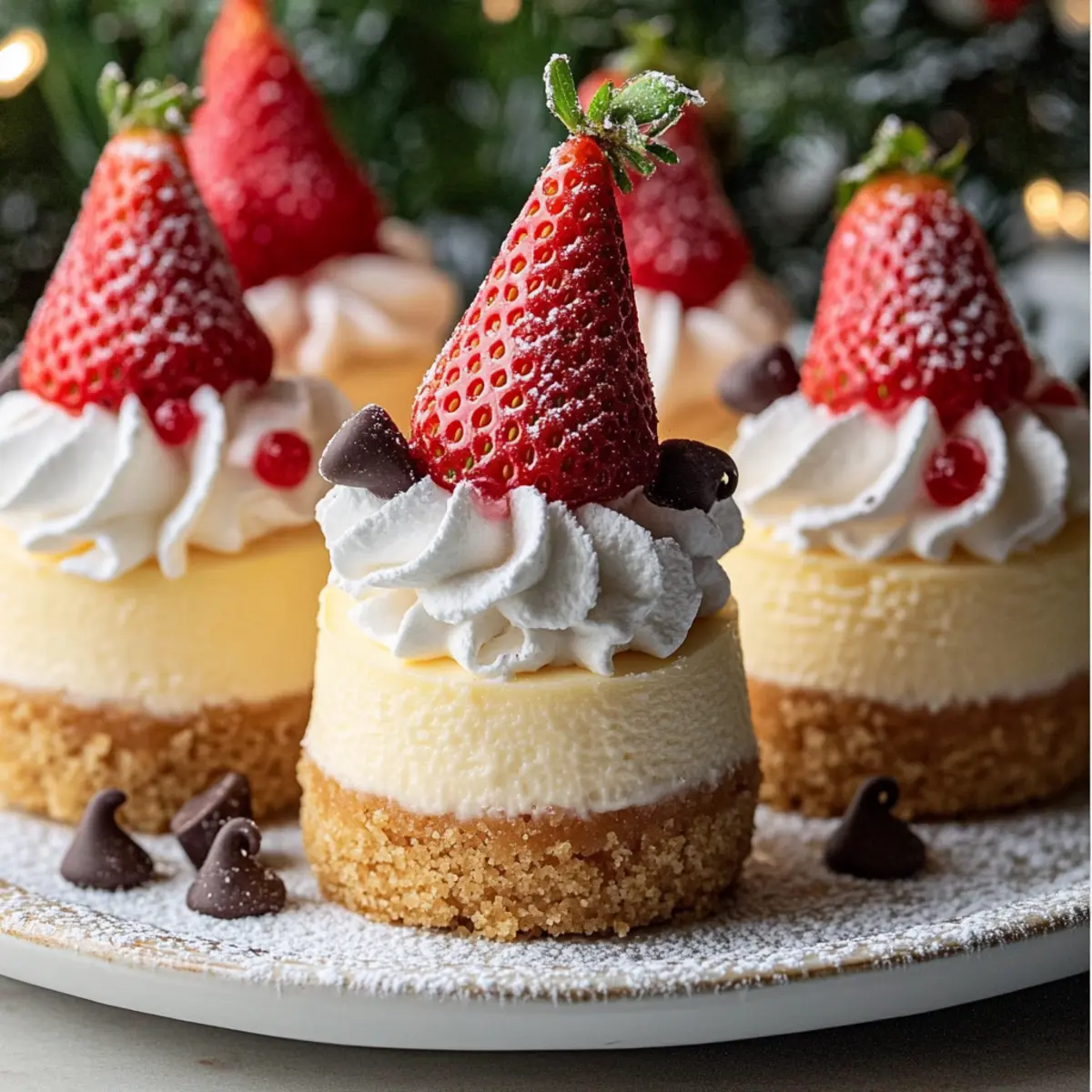 Whimsical Gnome Mini Cheesecakes for Festive Celebrations