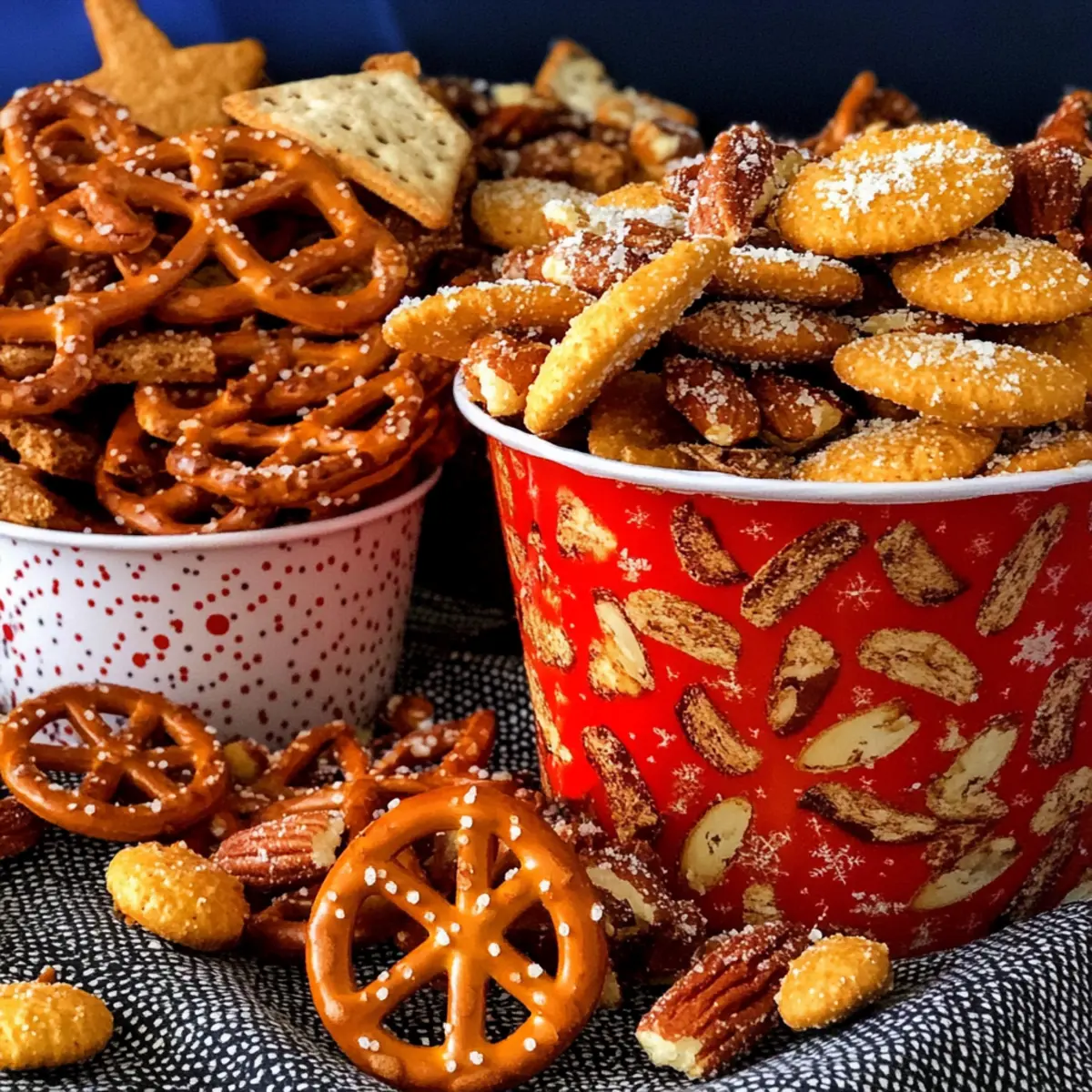 Christmas Eve Savoury Snack Mix for Cozy Movie Nights