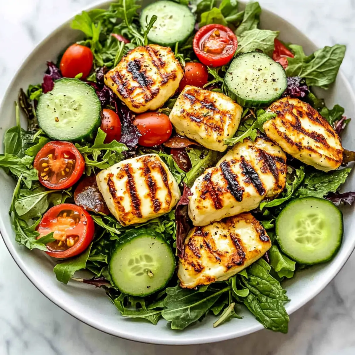 Grilled Halloumi Salad: A Refreshing Mediterranean Delight