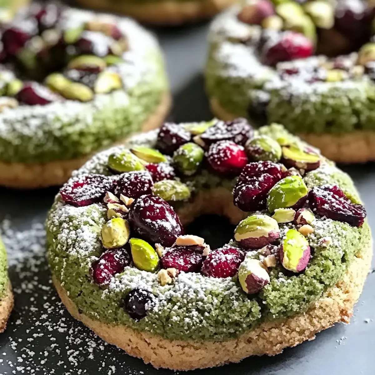 Pistachio Cranberry Wreath Cookies for Festive Cheer
