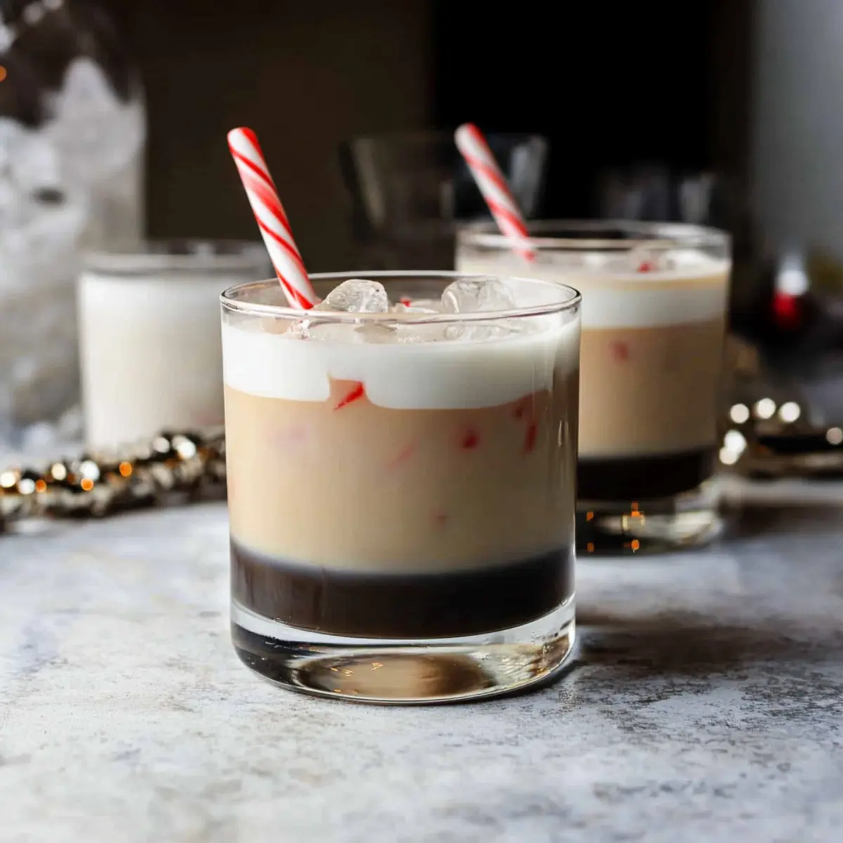 Creamy Peppermint White Russian Mocktail for Your Festive Cheers