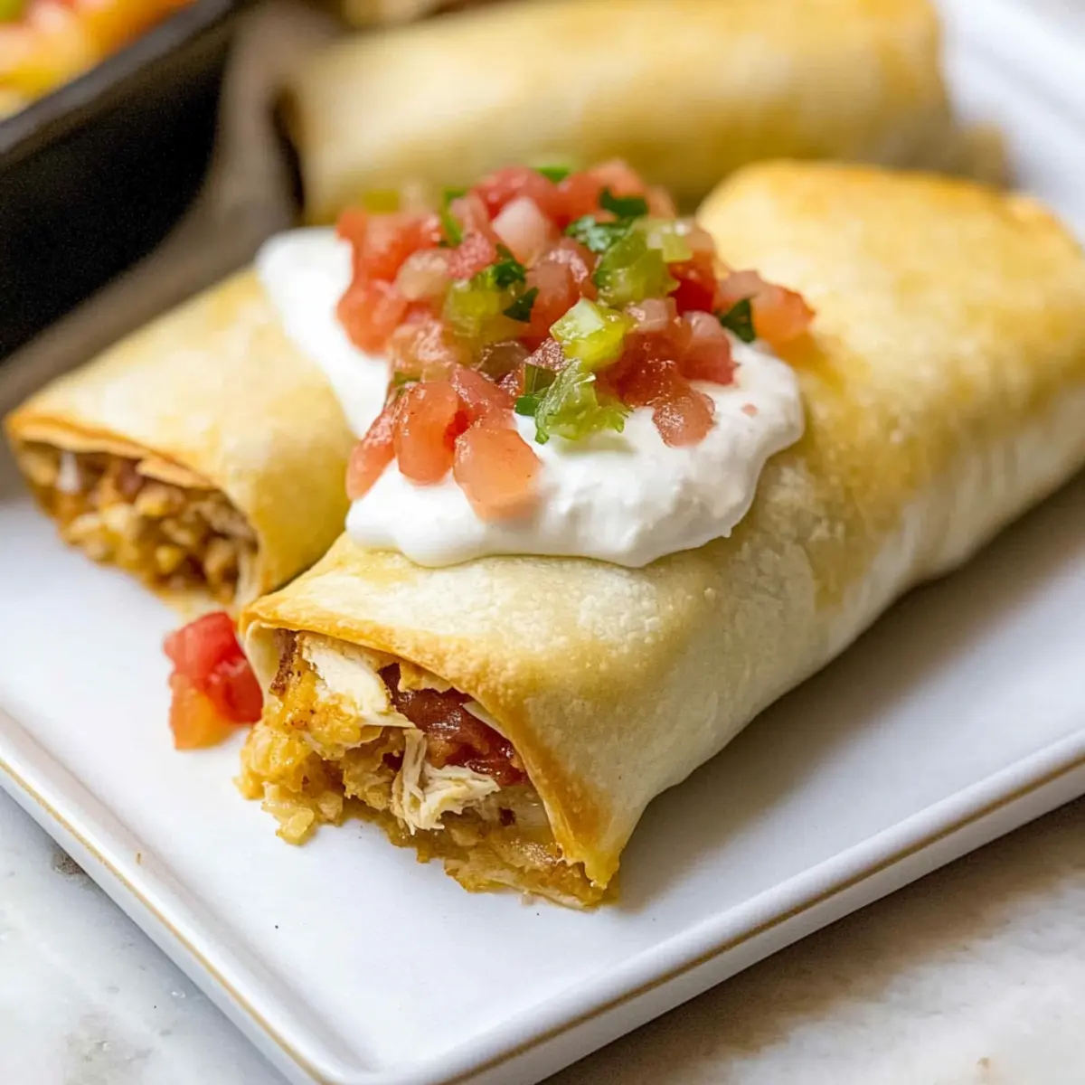 Baked Chicken Chimichangas: Crispy & Flavorful in 30 Minutes
