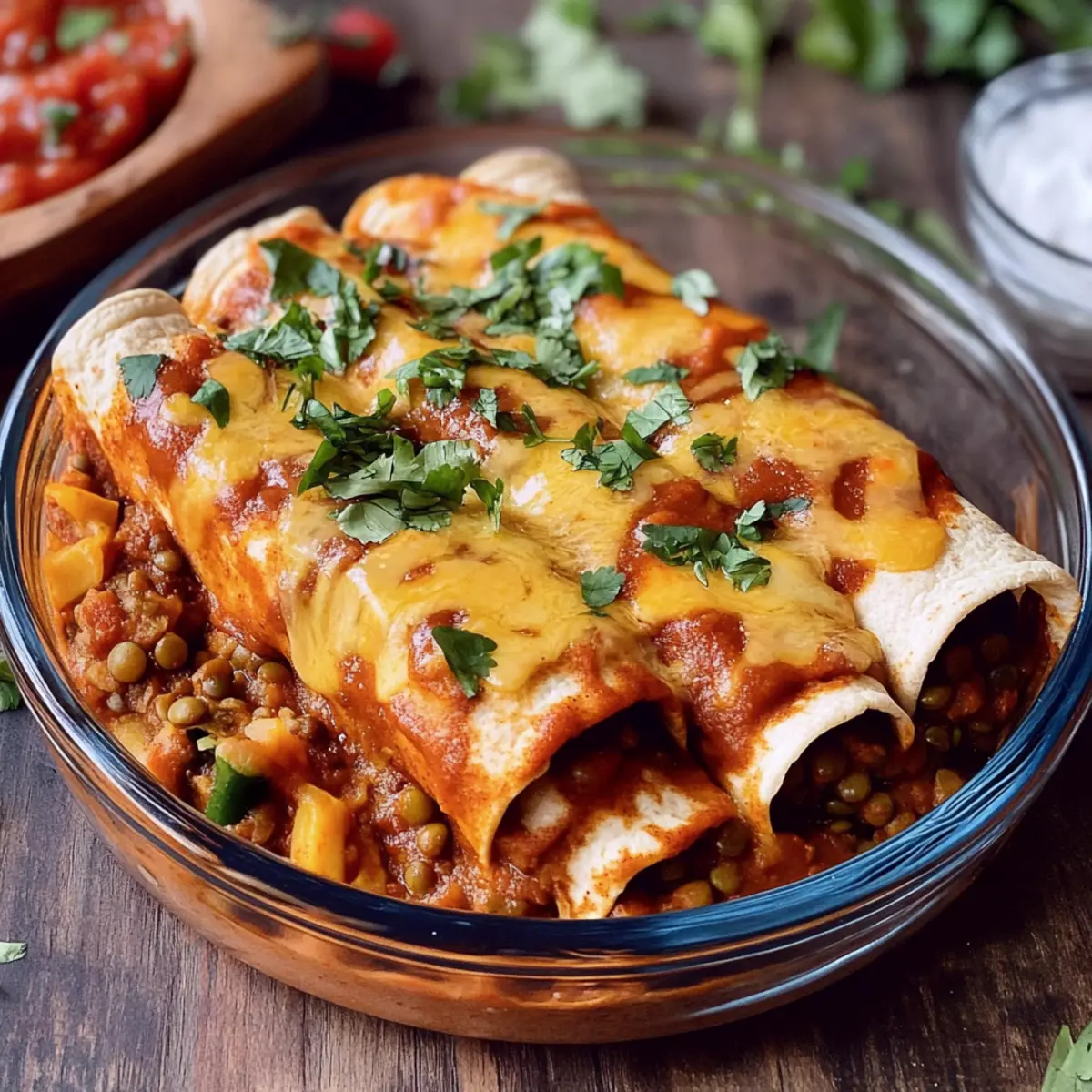 Flavor-Packed Vegan Enchiladas With Lentils for Everyone