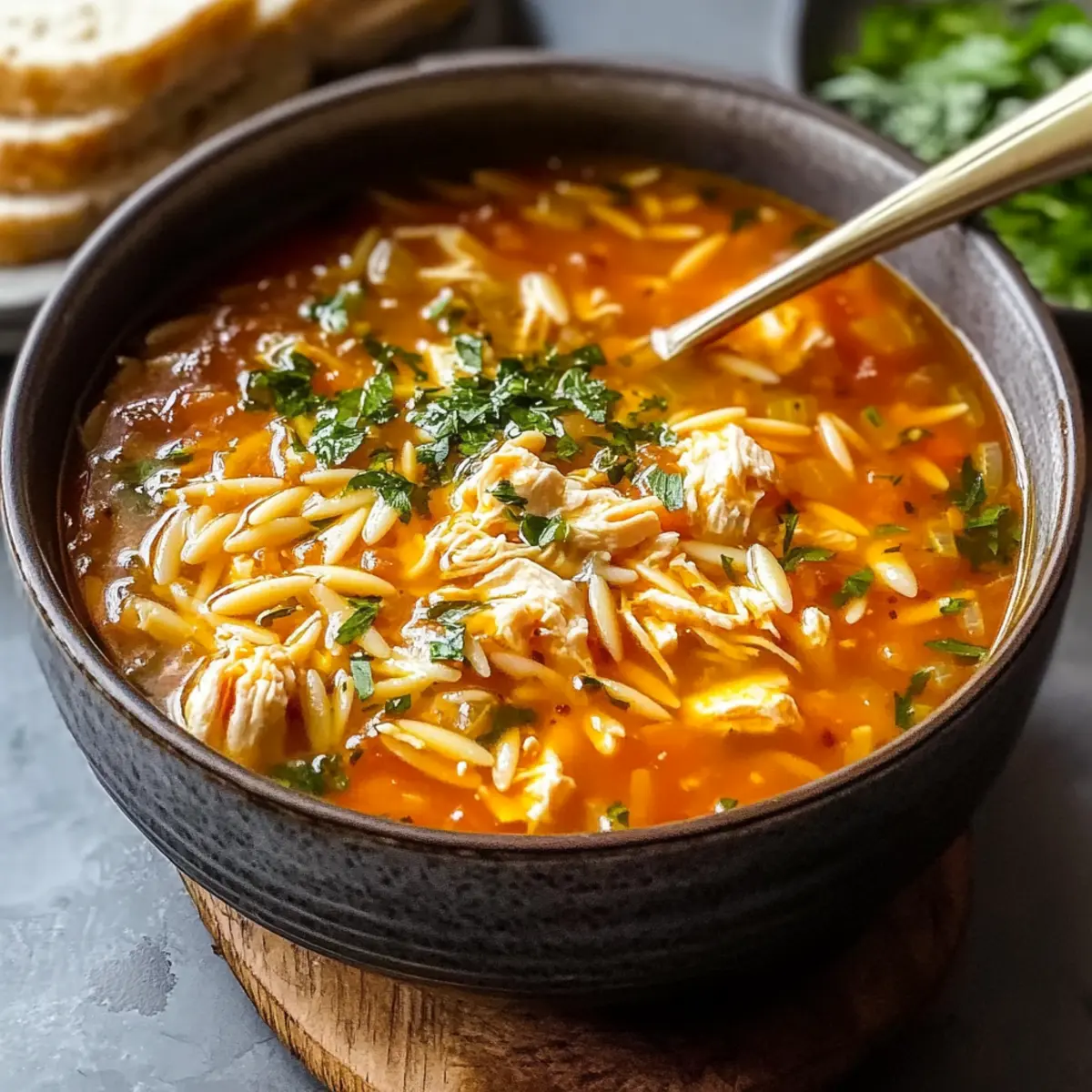 Cozy Chicken Orzo Tomato Soup for Ultimate Comfort