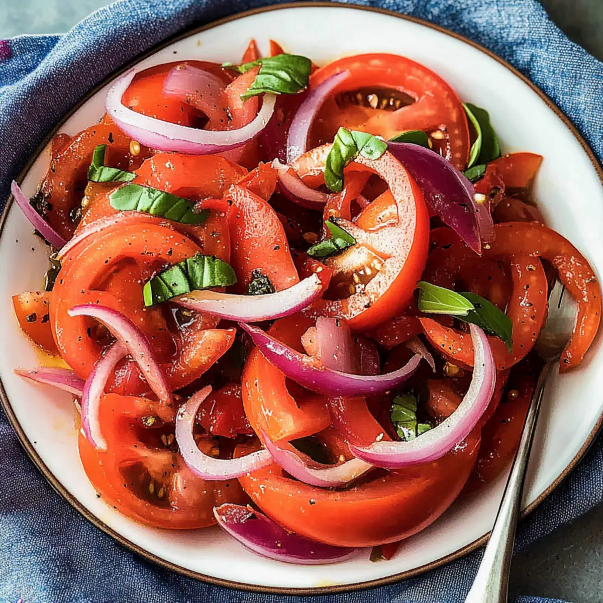 Fresh and Zesty Tomato Salad for Summer Flavor Bliss