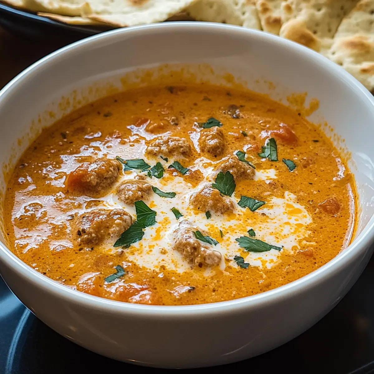 Sausage & Tomato Cream Cheese Soup for Cozy Nights