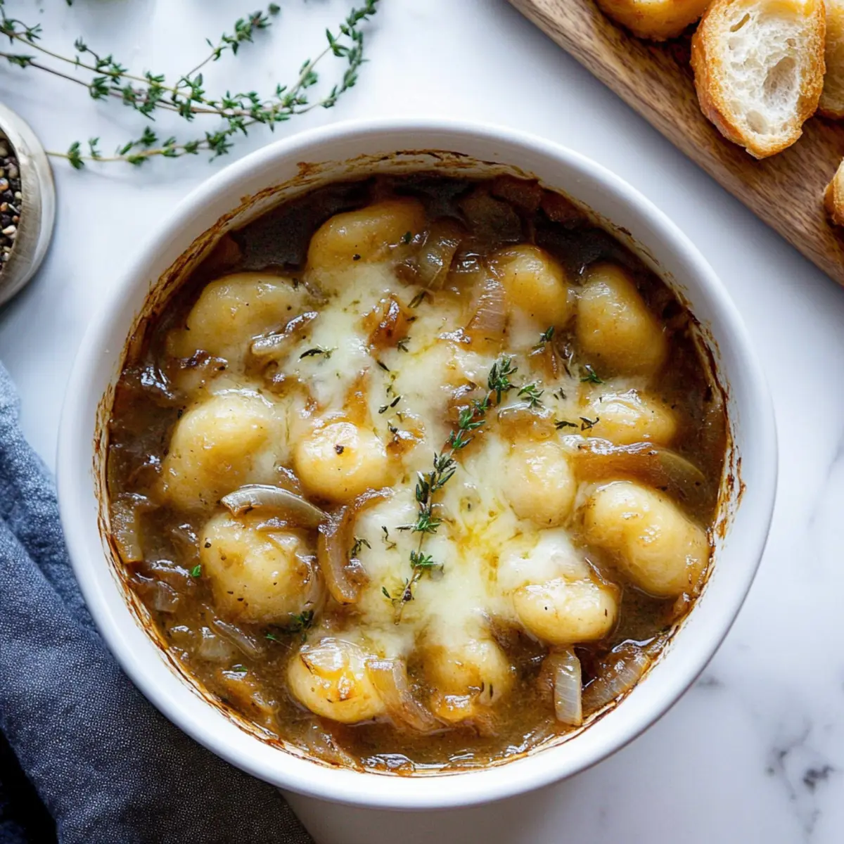 Baked French Onion Gnocchi: Comfort Food at Its Finest