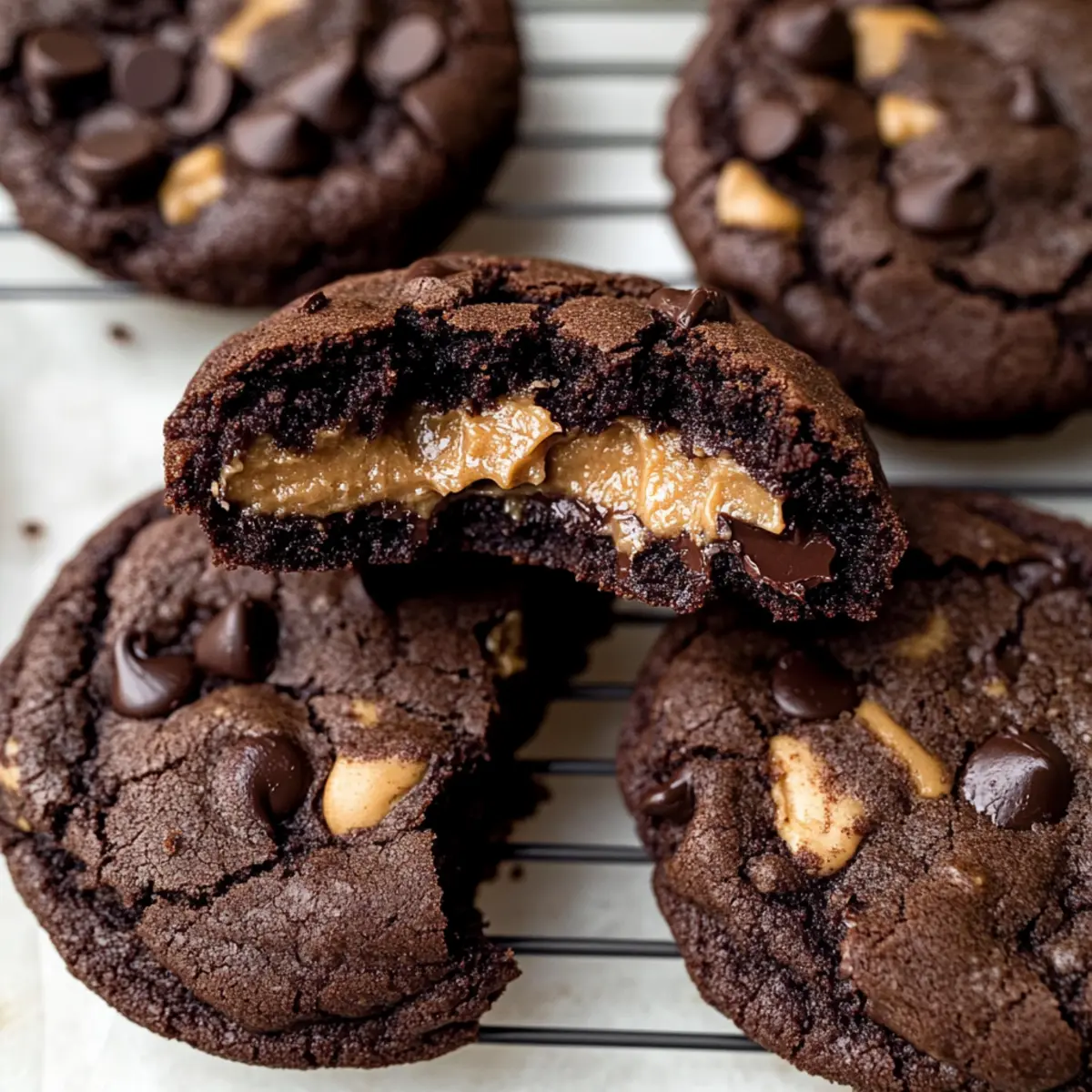 Chewy Chocolate Peanut Butter Filled Cookies You’ll Crave