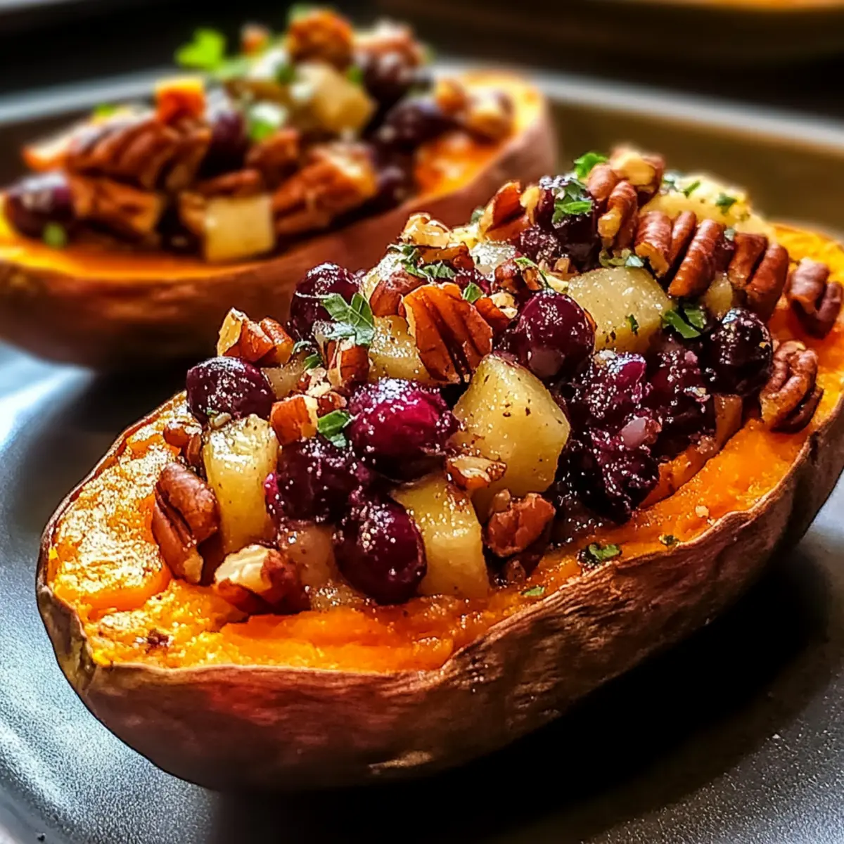Cranberry Apple Twice Baked Sweet Potatoes That Wow Every Holiday
