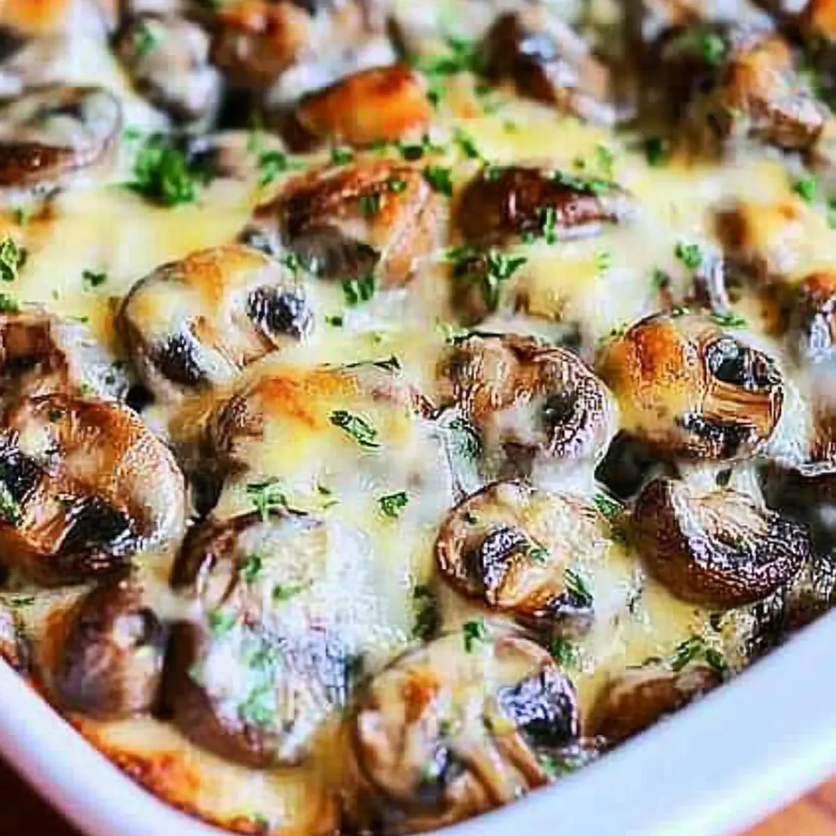 Cheesy Mushroom Casserole: A Creamy Low-Carb Delight