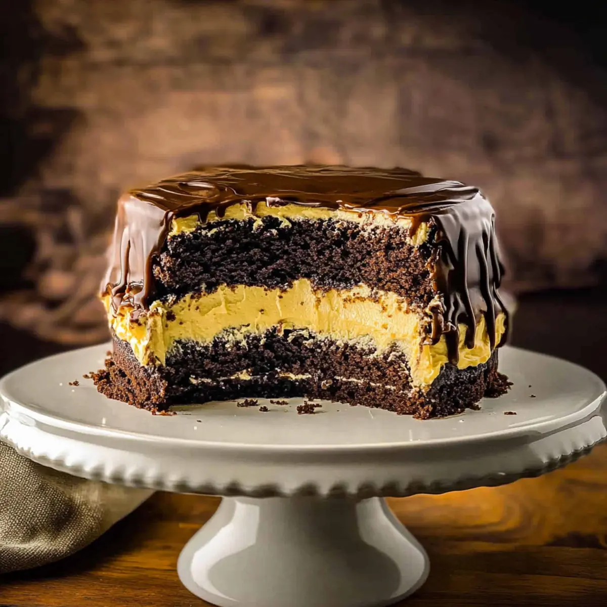 Indulge in Chocolate Whiskey Cake with Salted Caramel Buttercream