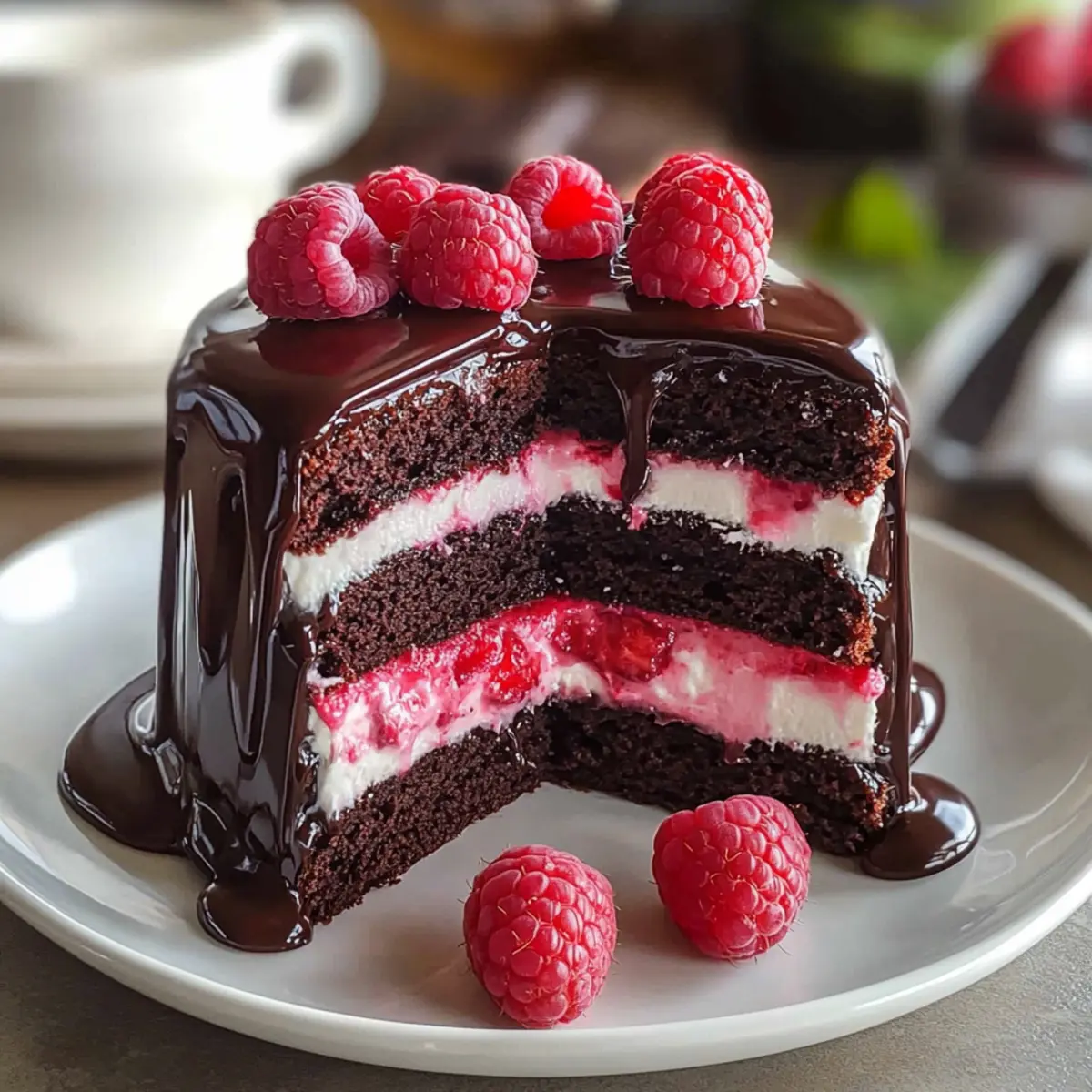Decadent Chocolate Raspberry Drip Cake for Sweet Celebrations