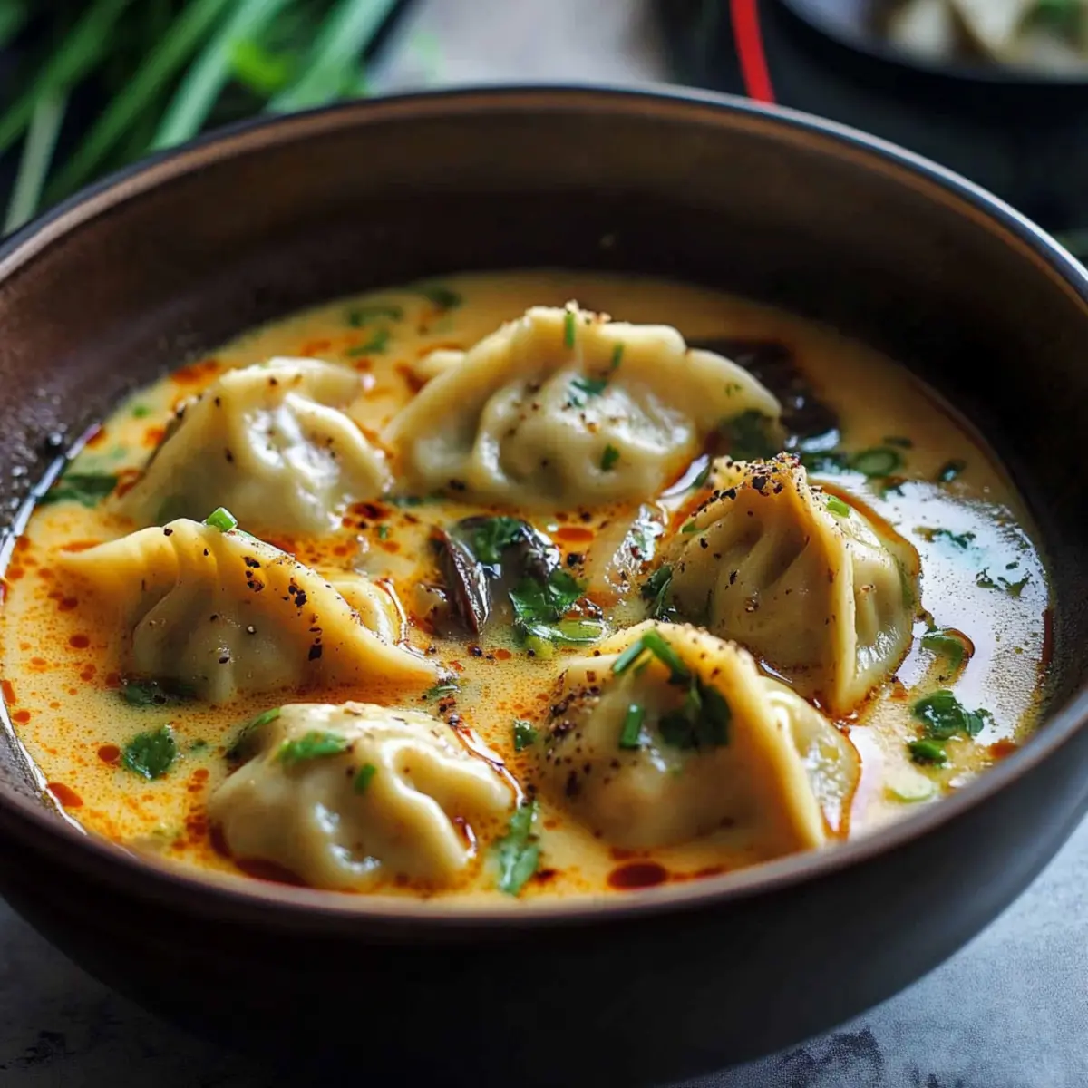 Creamy Coconut Curry Soup with Easy Dumplings to Savor