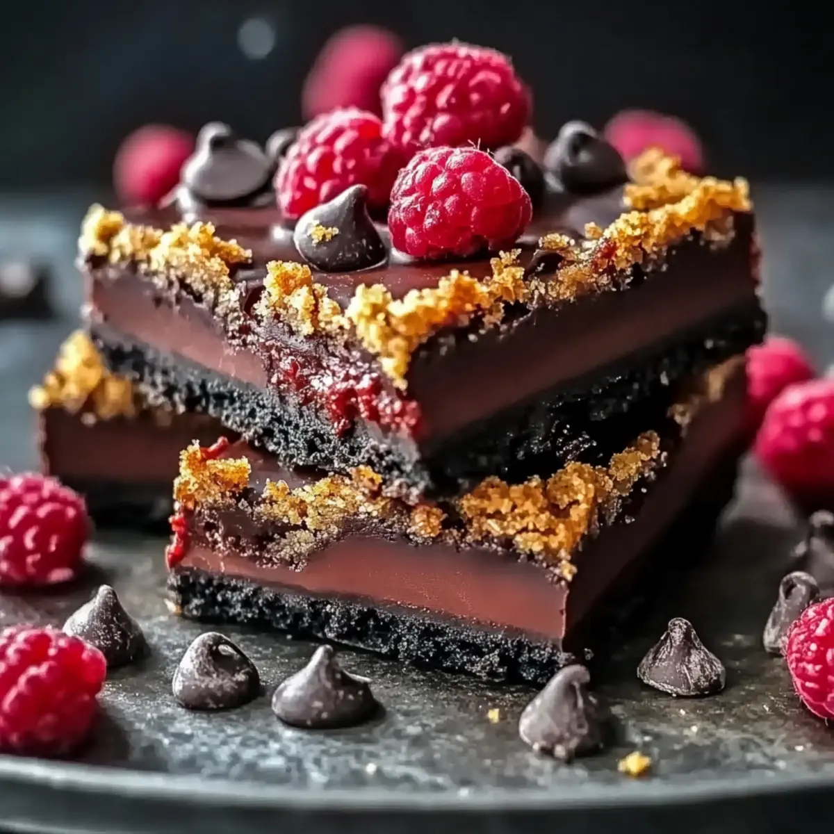 Decadent Dark Raspberry Bars for Your Sweet Cravings
