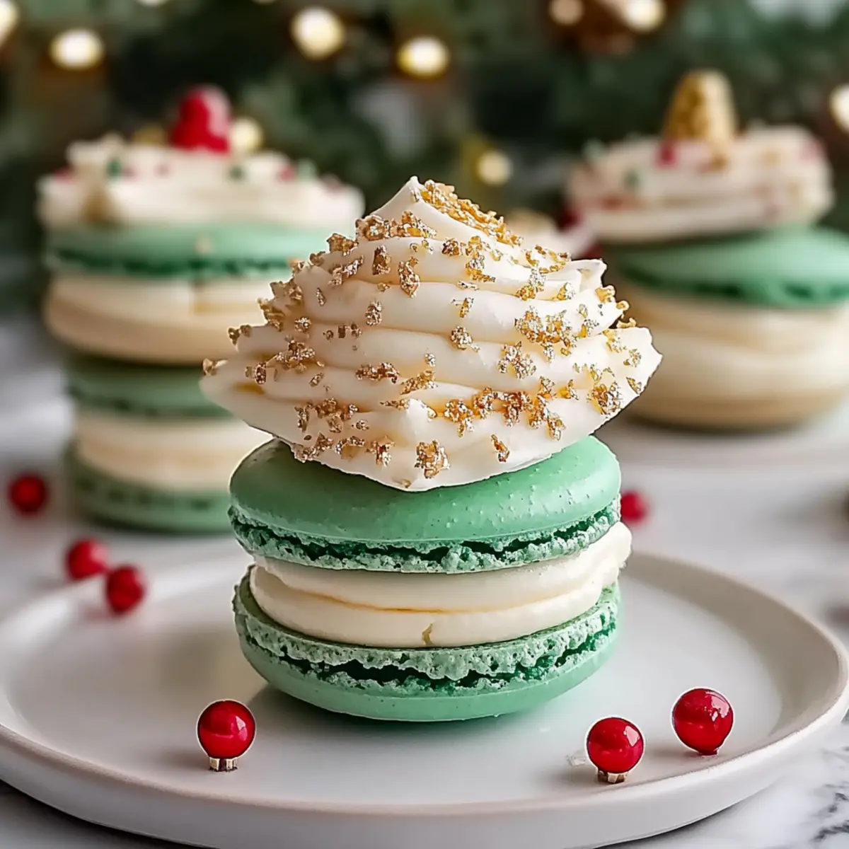 Delightful Christmas Tree Cake Macarons to Sweeten Your Holidays