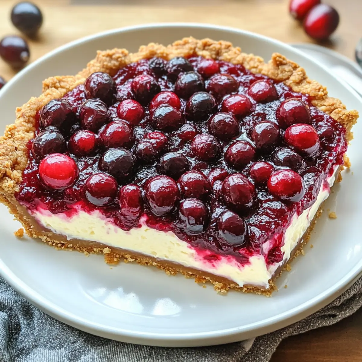 Cranberry Cheesecake Pie: Your Cozy Autumn Must-Bake Delight