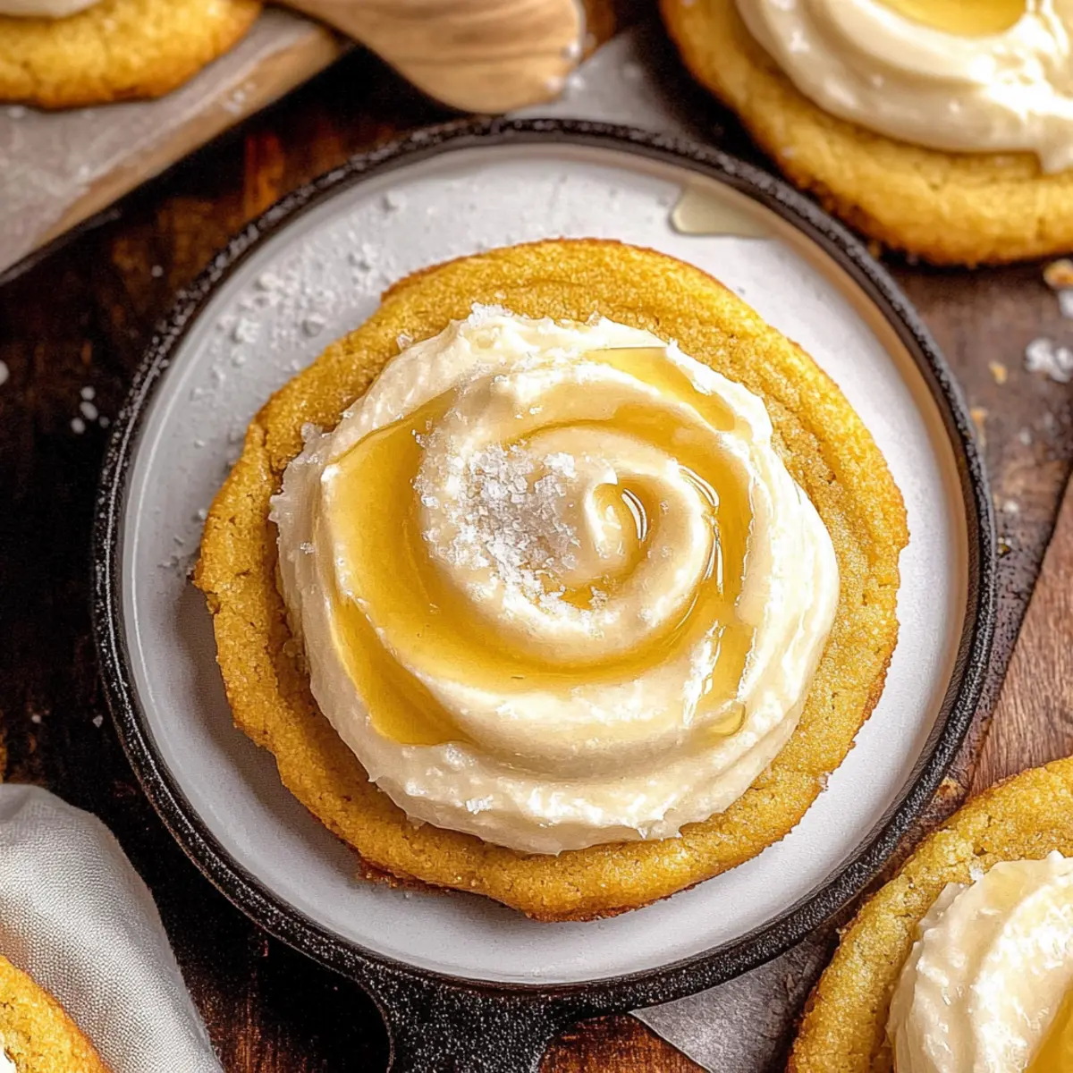 Cornbread Cookies with Honey Butter Frosting Bliss