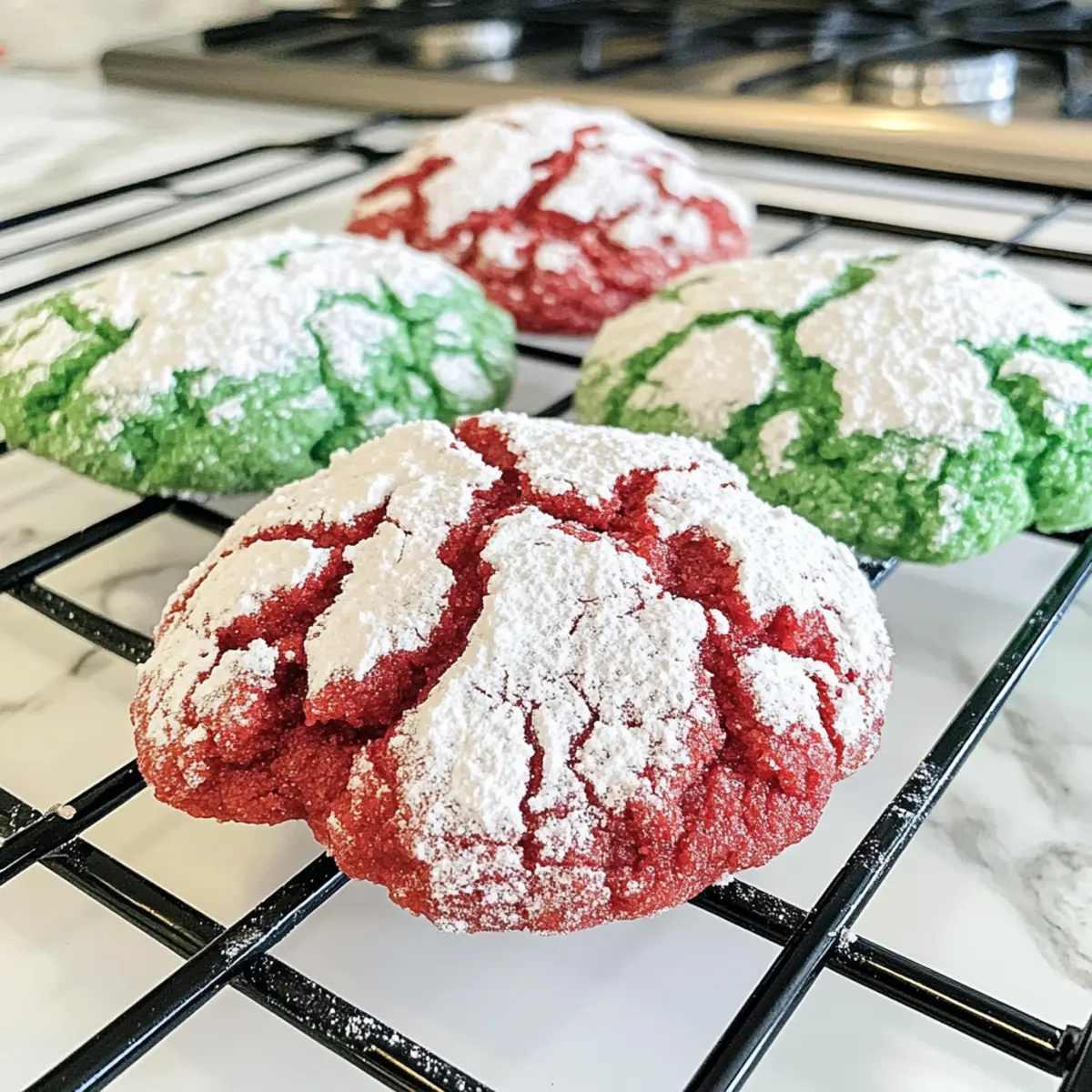 Festive Christmas Crinkle Cookies That Melt in Your Mouth