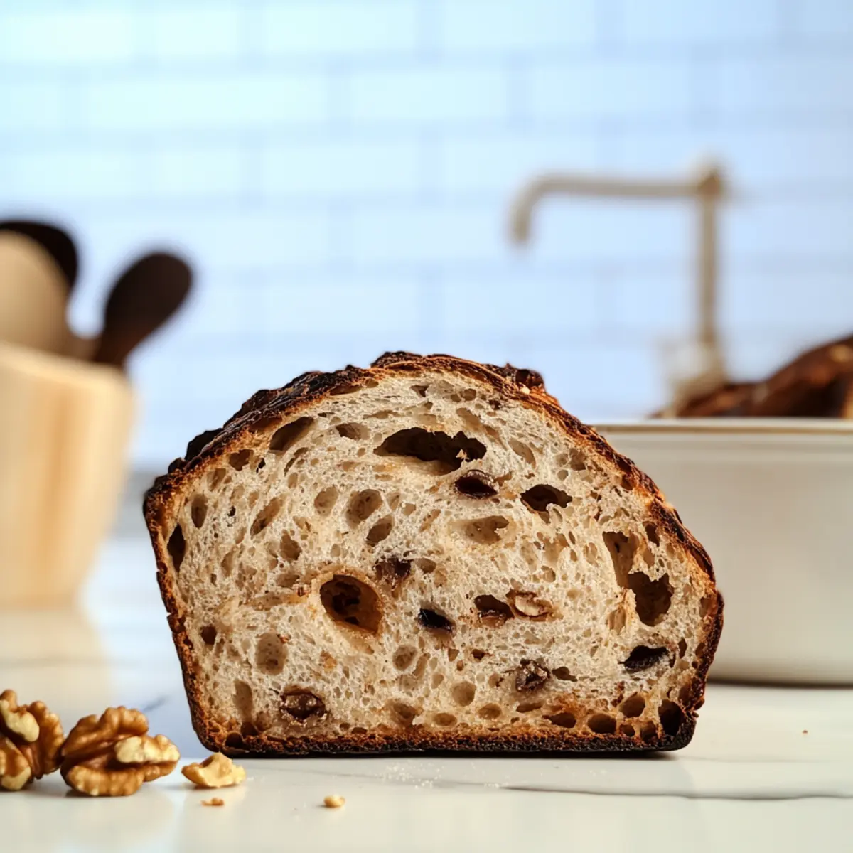 Honey Walnut Sourdough Bread for Cozy Fall Evenings