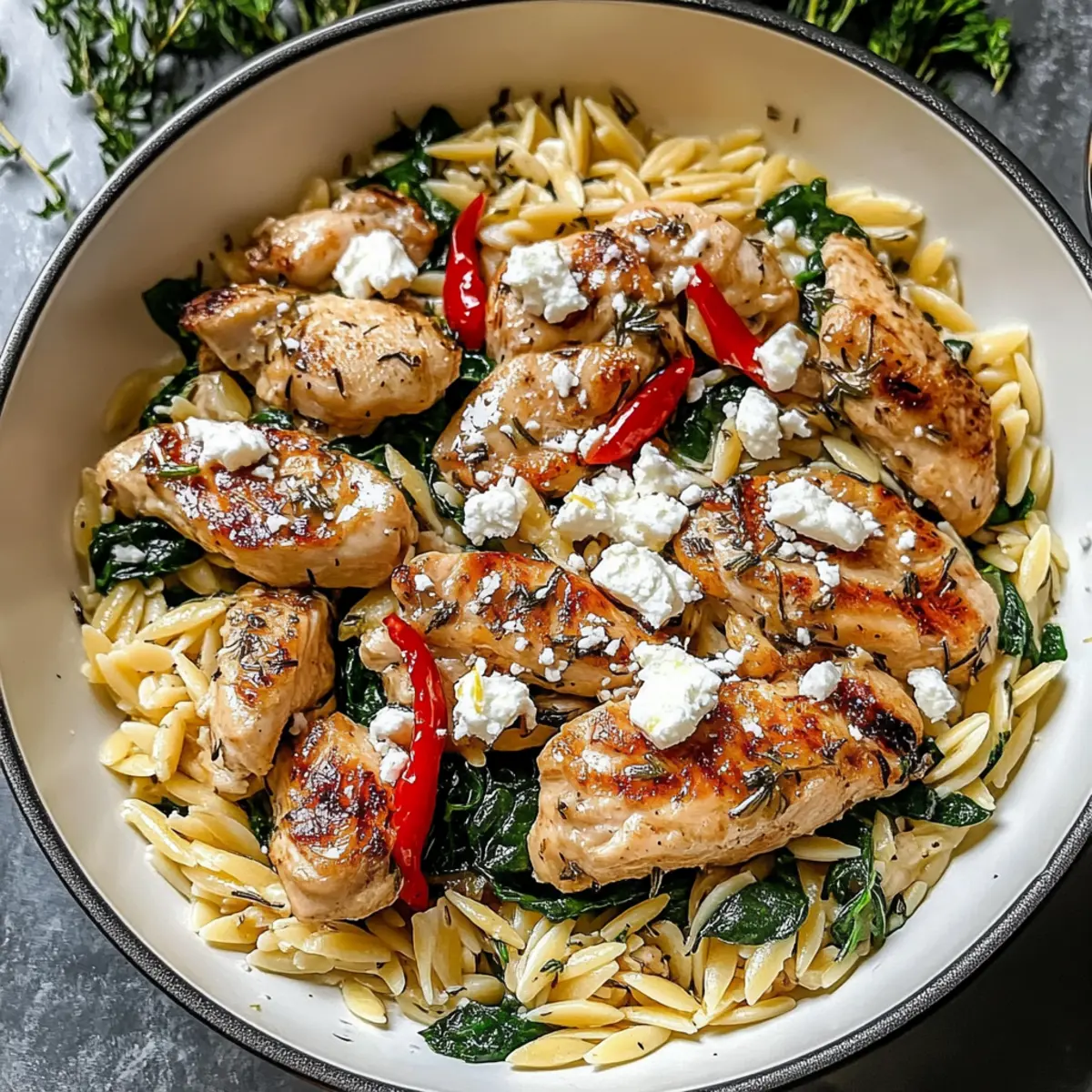 Lemon-Feta Chicken and Orzo: A Fresh 30-Minute Delight