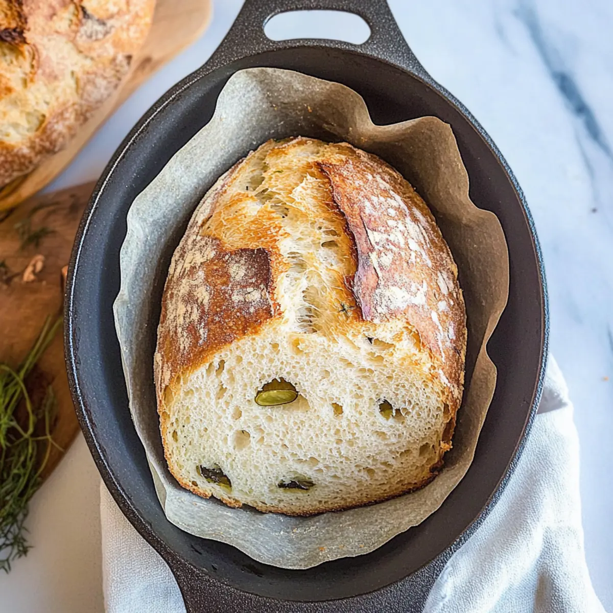 Dill Pickle Sourdough Bread: Tangy Twist for Flavor Lovers