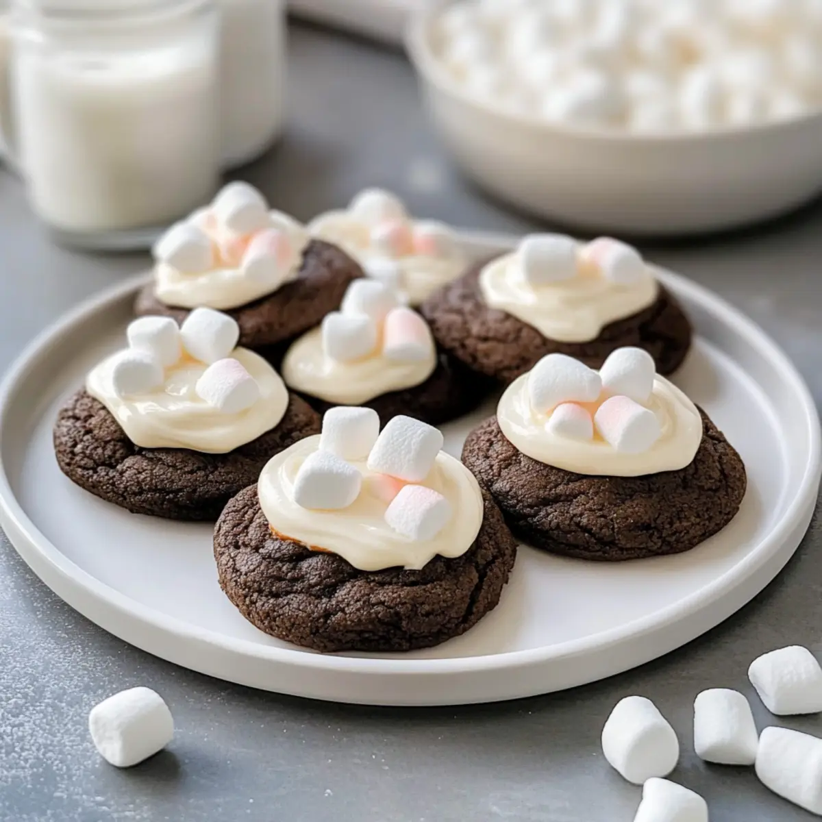 Hot Cocoa Cookies with Marshmallow Buttercream Bliss