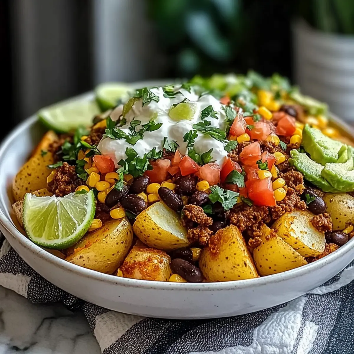 Crispy Loaded Potato Taco Bowl Your New Family Favorite!
