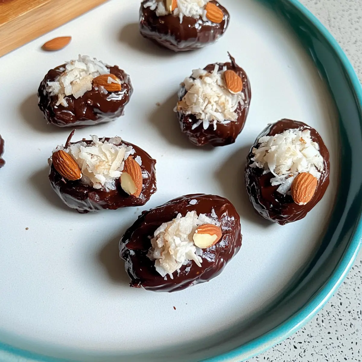 Almond Joy Stuffed Dates – Irresistible No-Bake Vegan Treat
