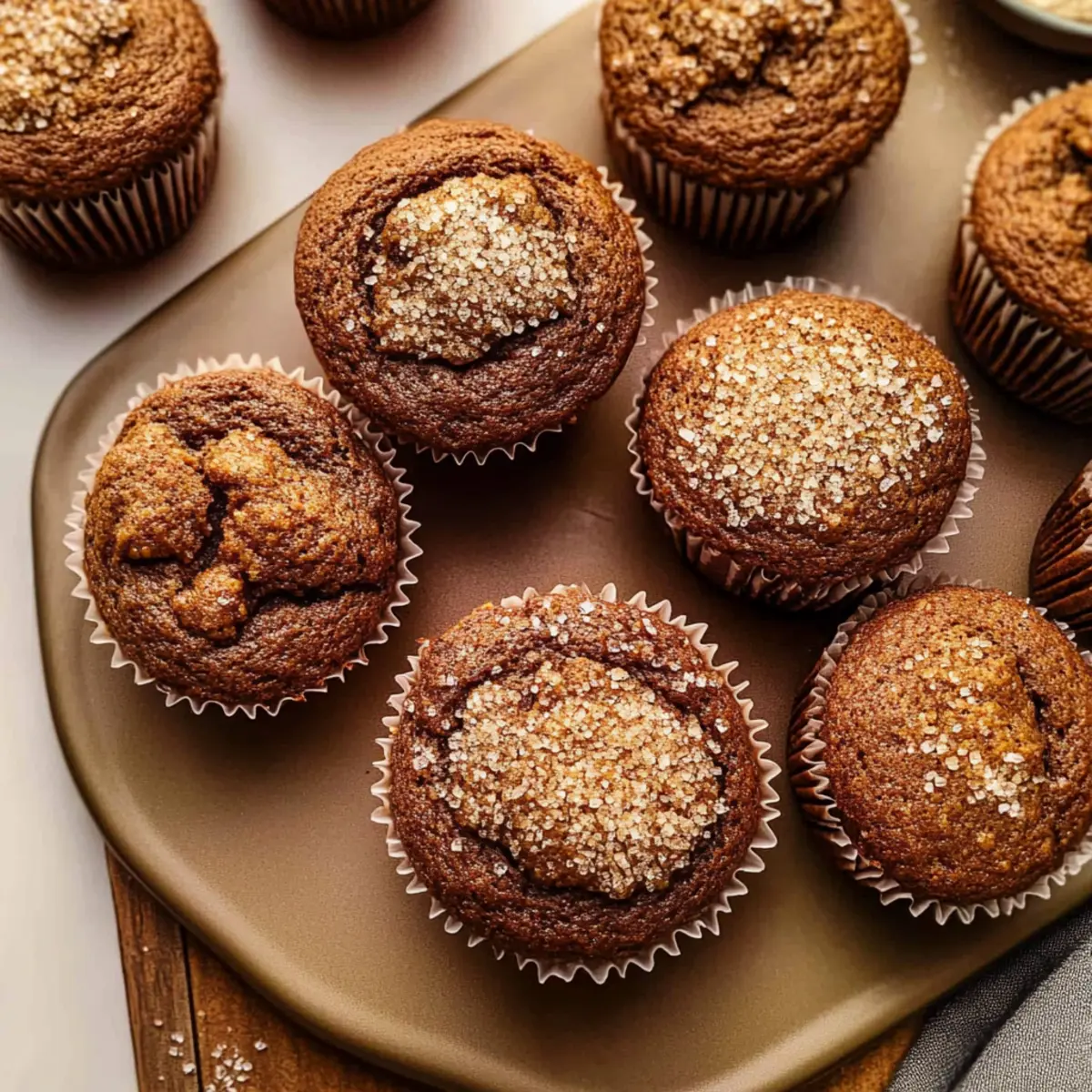 Cozy Spiced Molasses Gingerbread Muffins for Holiday Cheer